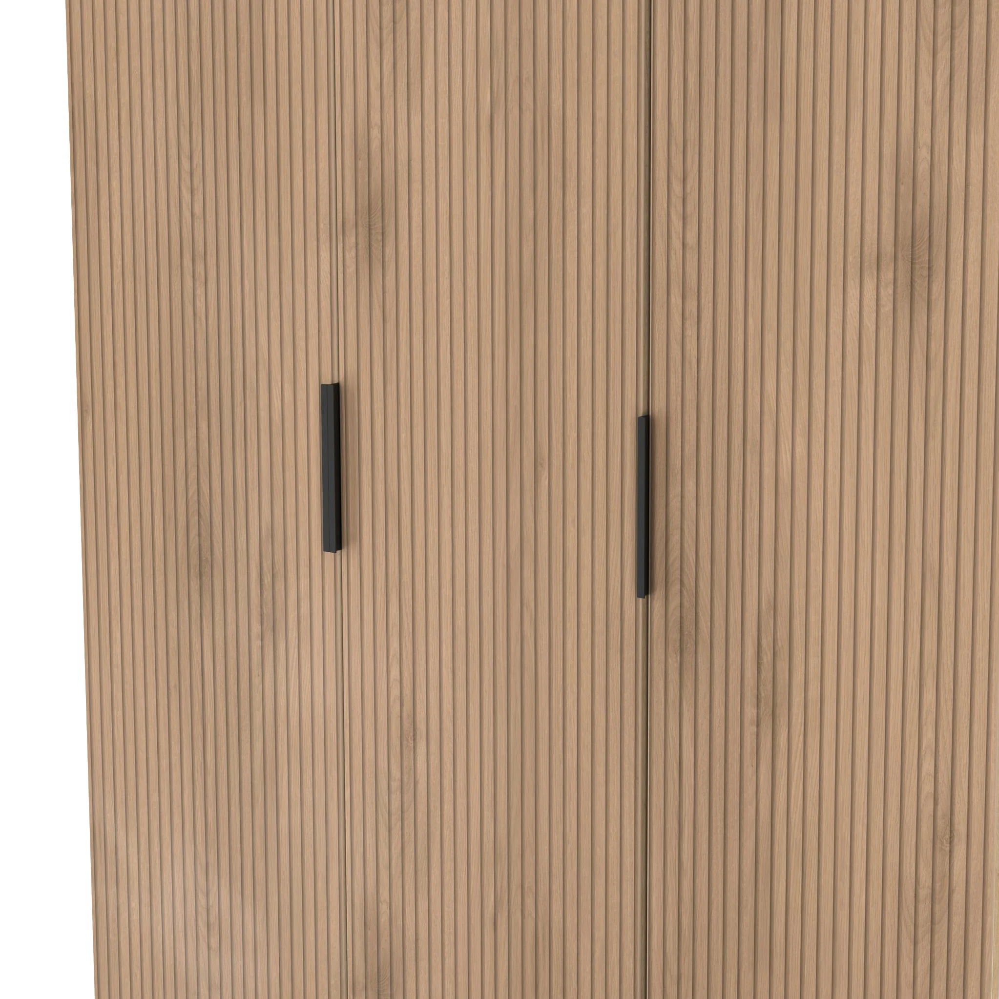 Jago Slatted Effect Tall 3 Door Wardrobe - Image 6