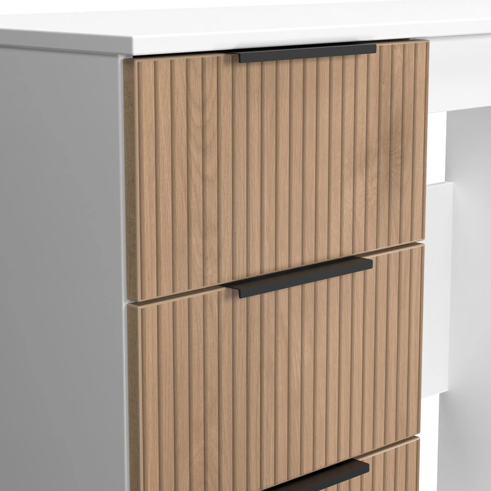Jago Slatted Effect Vanity Desk - Image 14