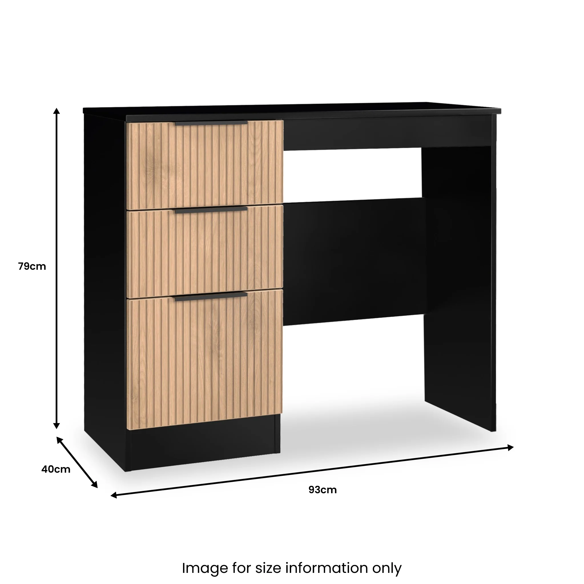 Jago Slatted Effect Vanity Desk - Image 16