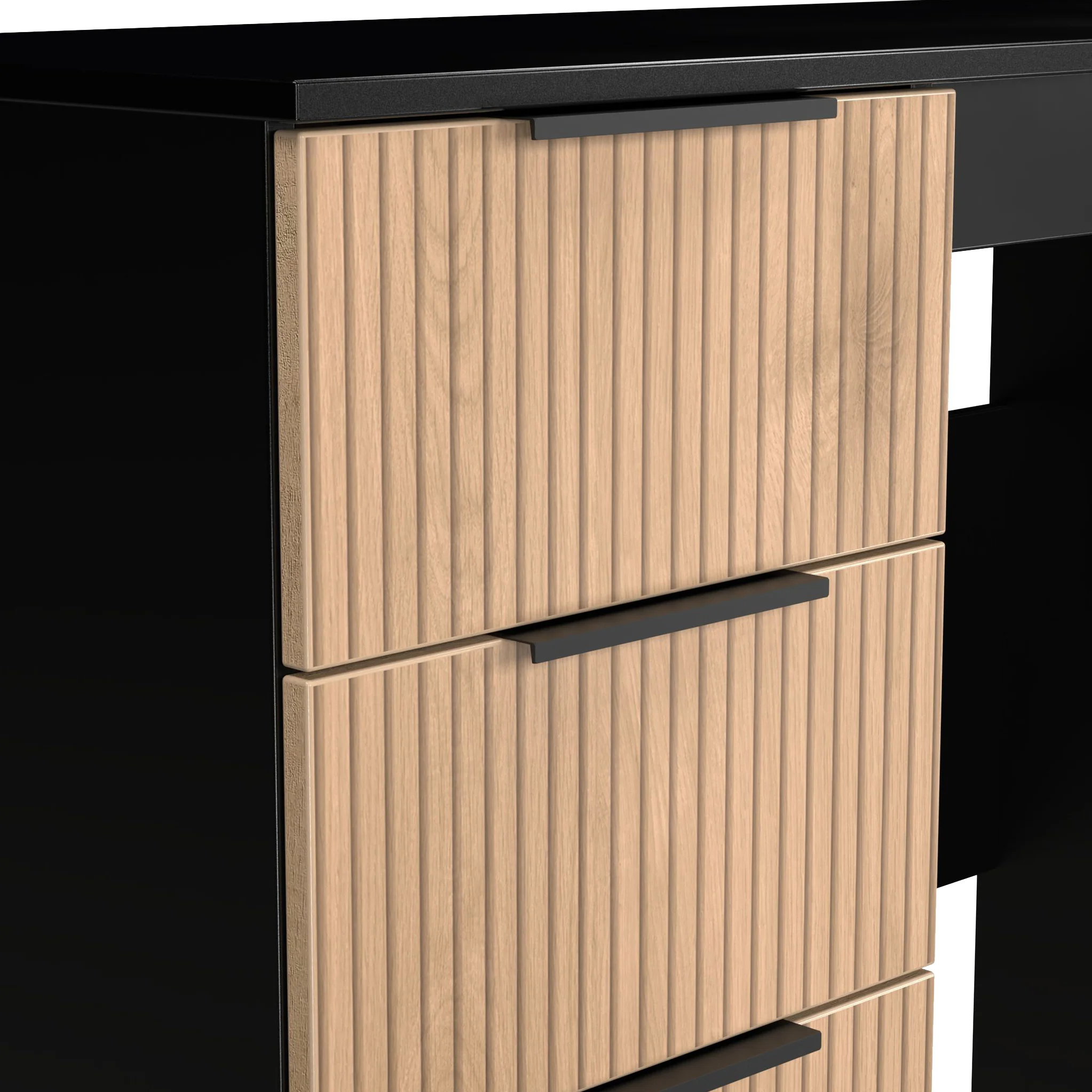 Jago Slatted Effect Vanity Desk - Image 4