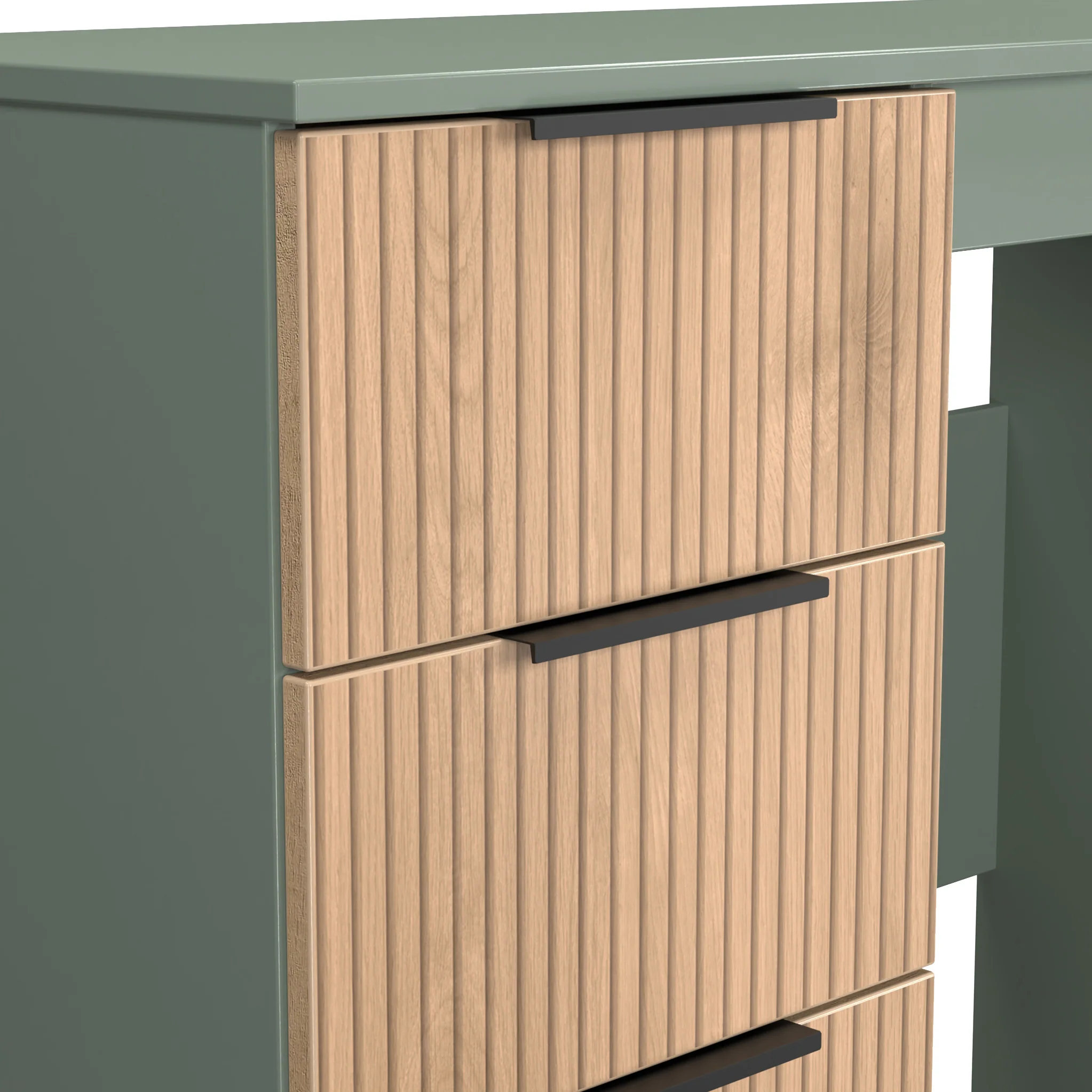 Jago Slatted Effect Vanity Desk - Image 9
