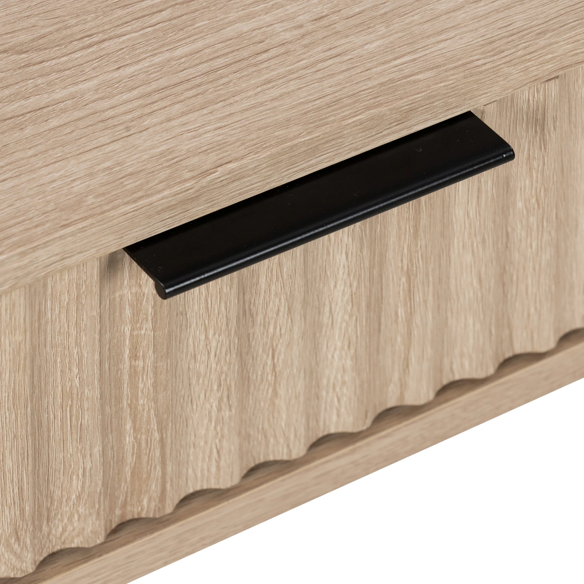 Jakob Oak 2 Drawer Grooved Coffee Table - Image 11