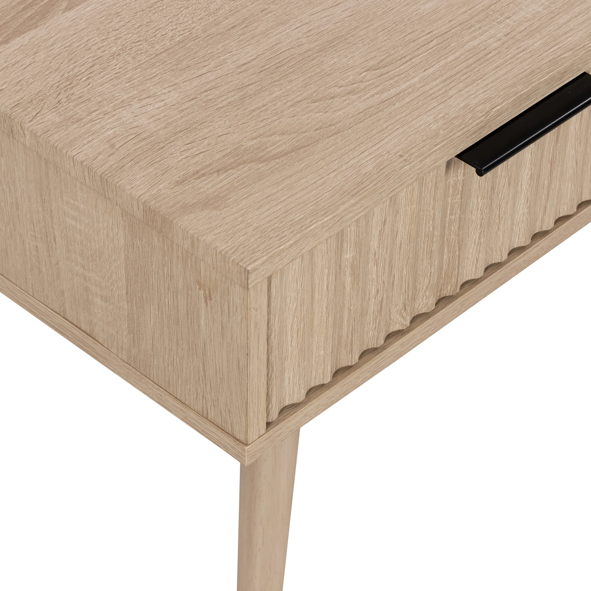 Jakob Oak 2 Drawer Grooved Coffee Table - Image 12
