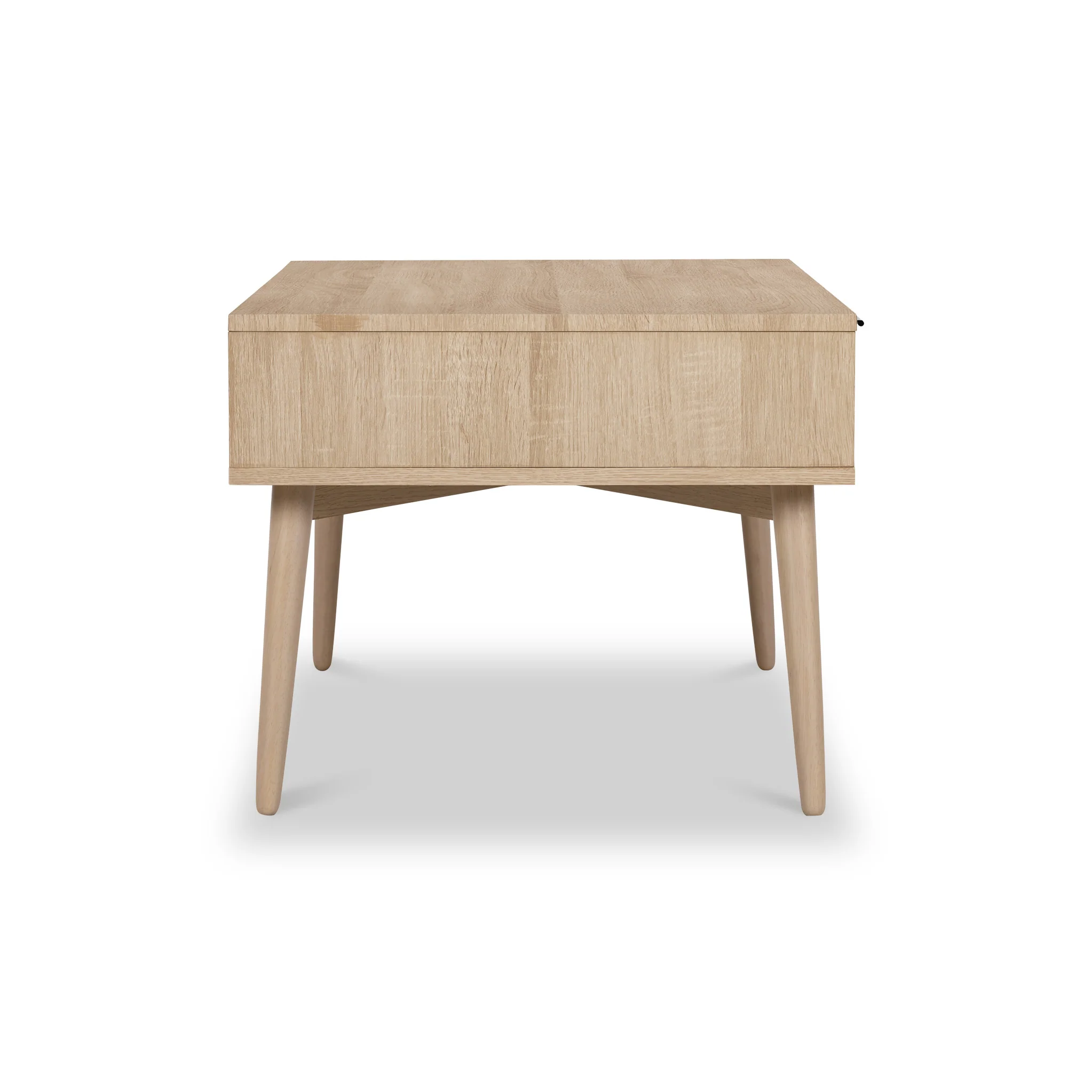 Jakob Oak 2 Drawer Grooved Coffee Table - Image 6