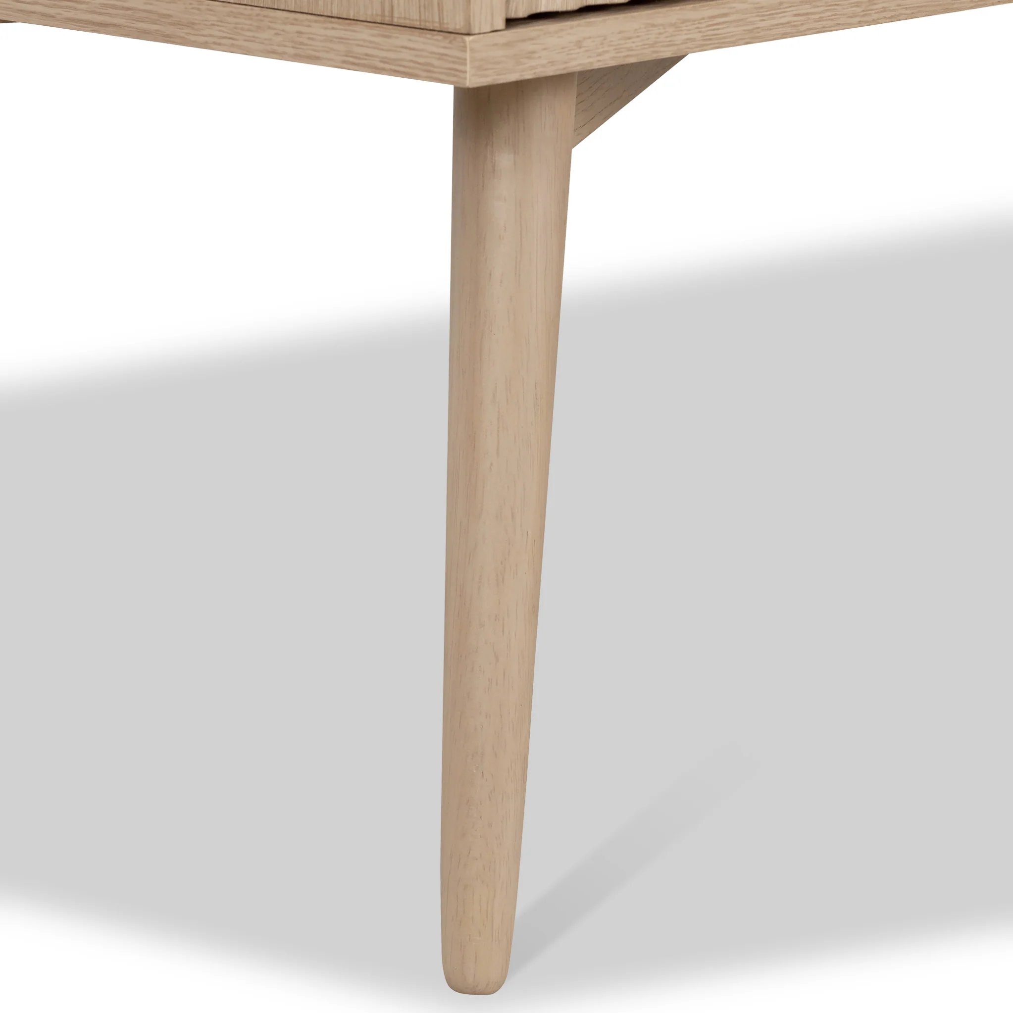 Jakob Oak 2 Drawer Grooved Coffee Table - Image 9