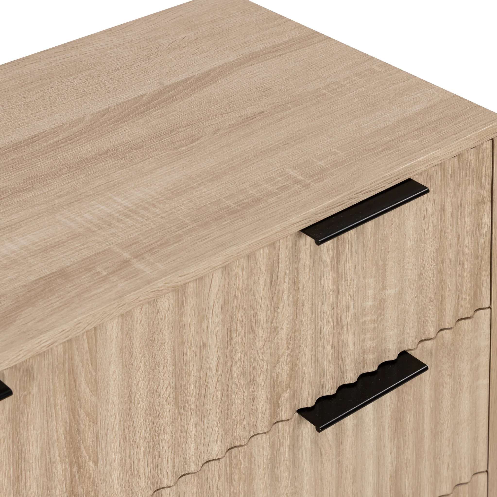 Jakob Oak 3 Drawer Grooved Chest - Image 11