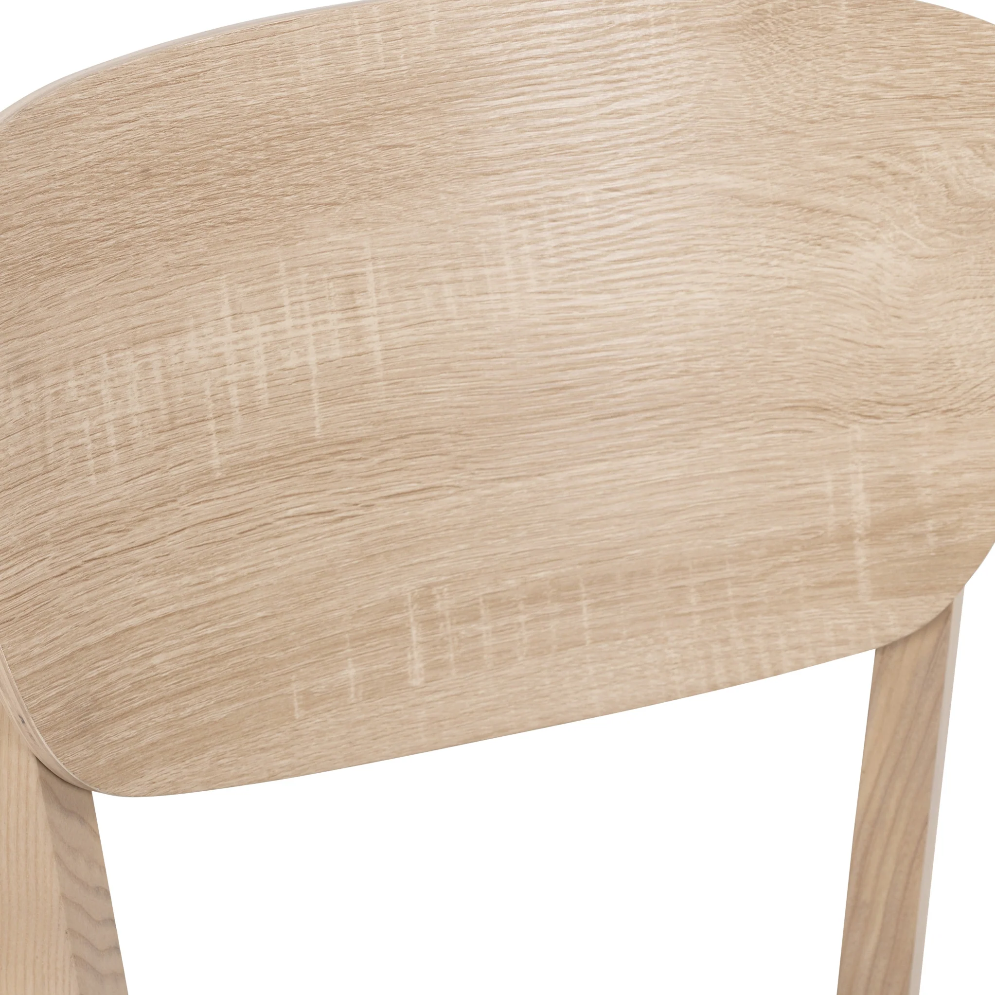 Jakob Oak Curved Dining Chair - Image 8