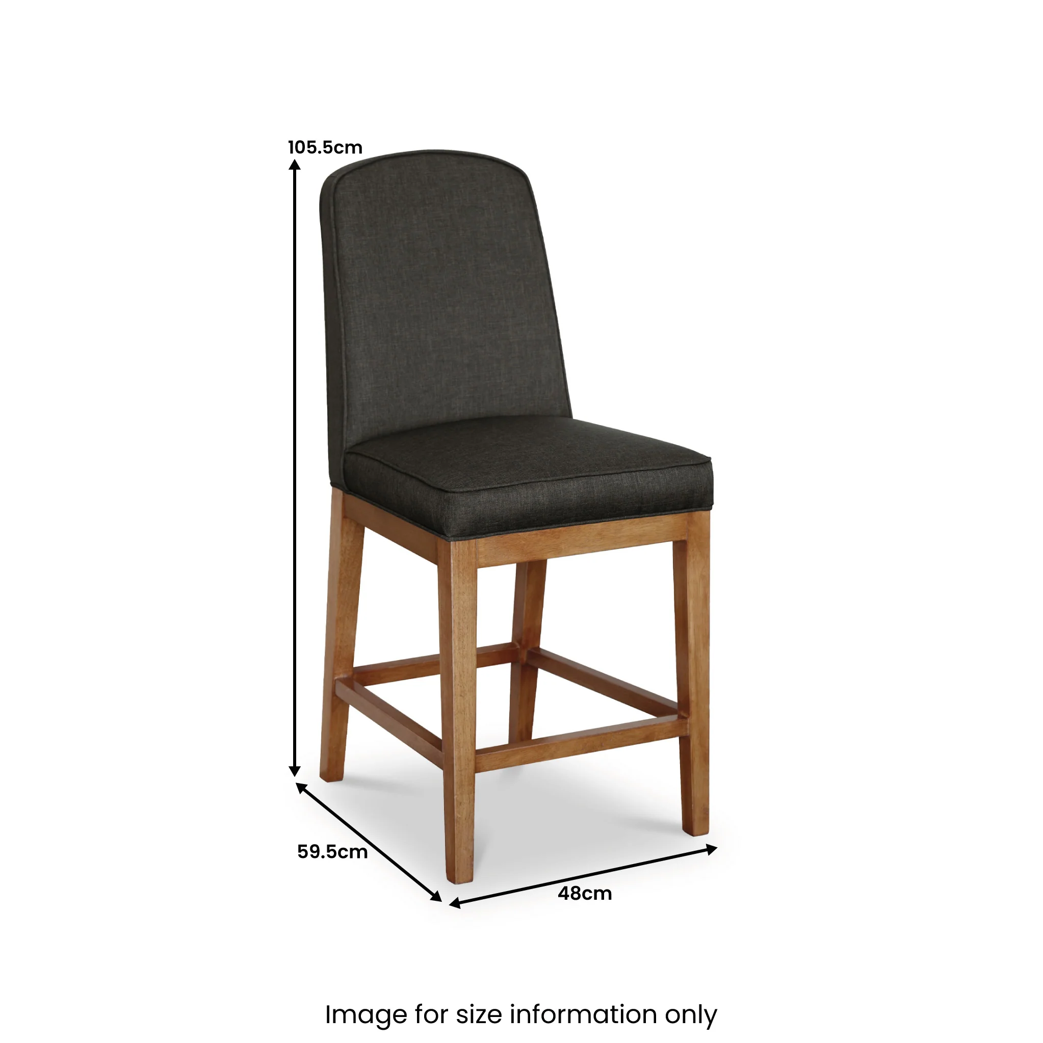 Jameson Upholstered Bar Chair - Image 2