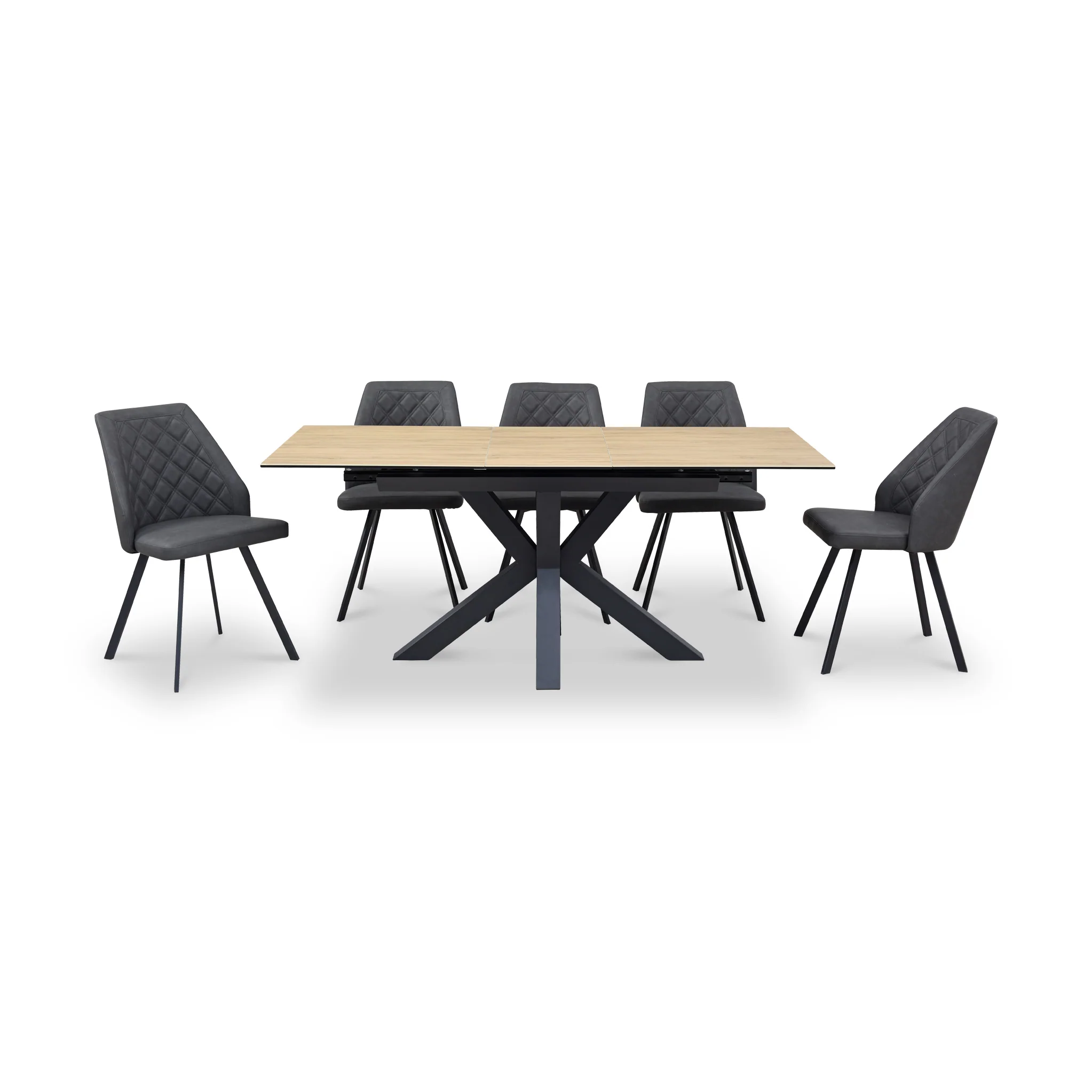 Jara Wood 140-180cm Extending Ceramic Dining Table - Image 5