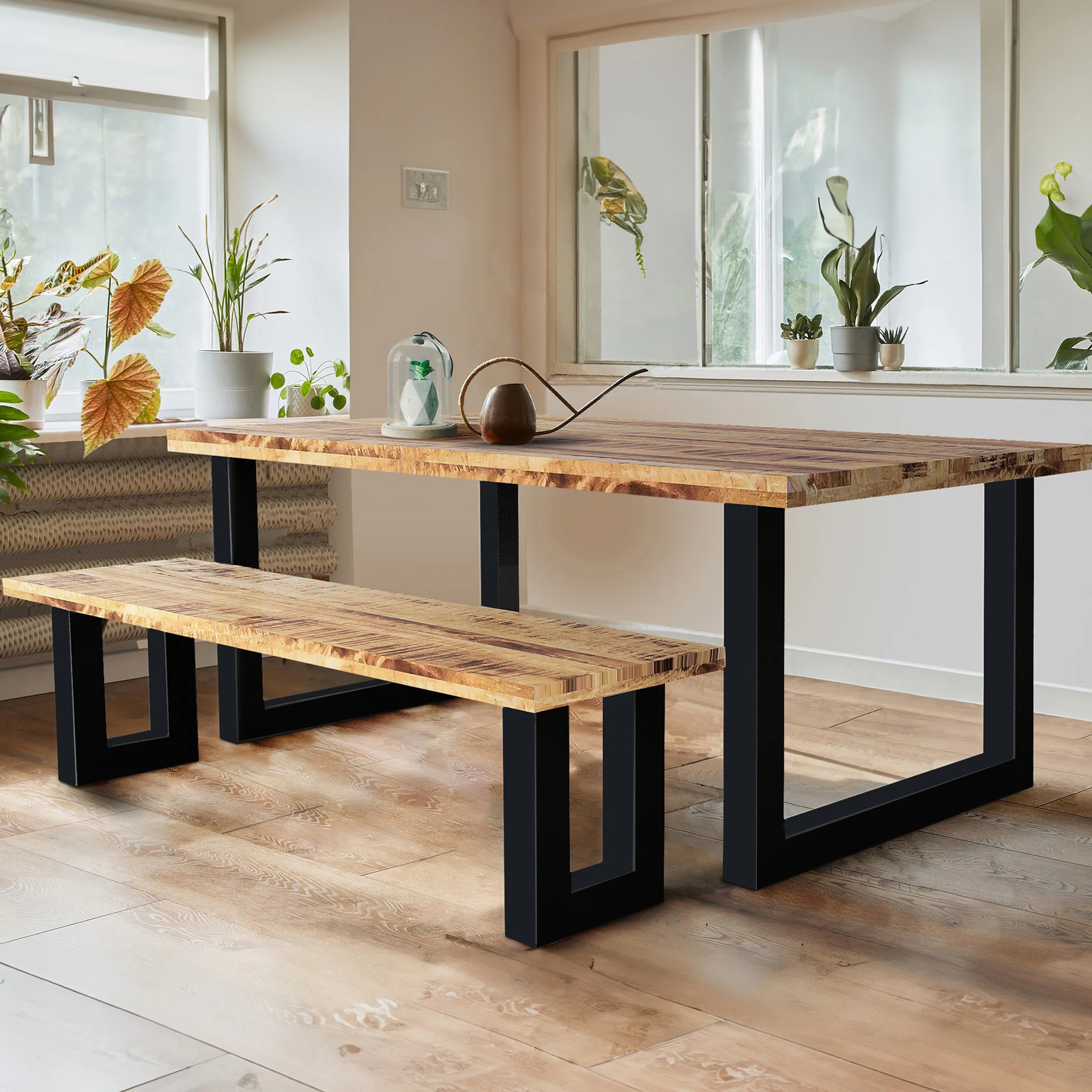 Jaxon Mango Wood 180cm Rectangular Dining Table - Image 2