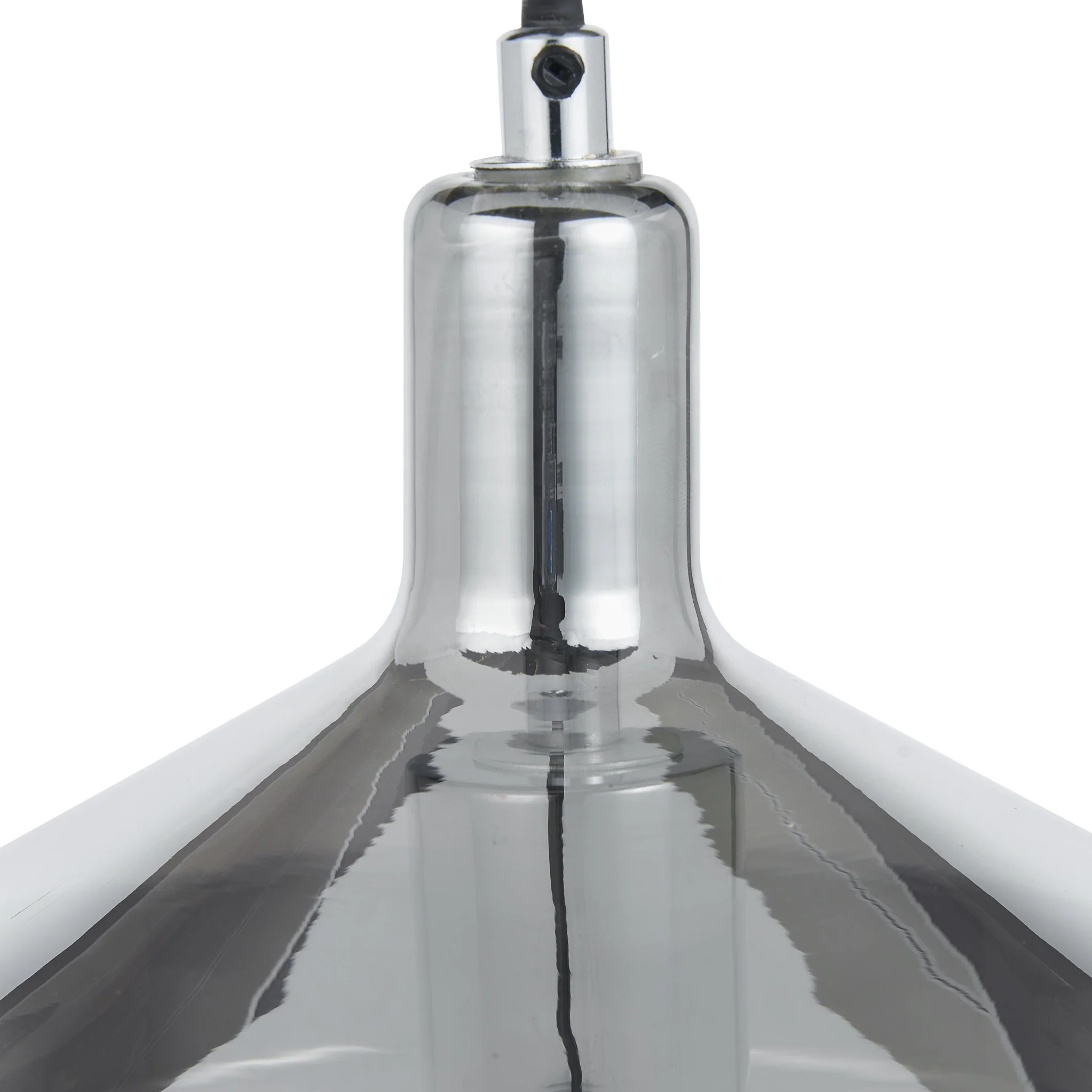 Jaxon Shiny Smoked Glass Domed Pendant - Image 9