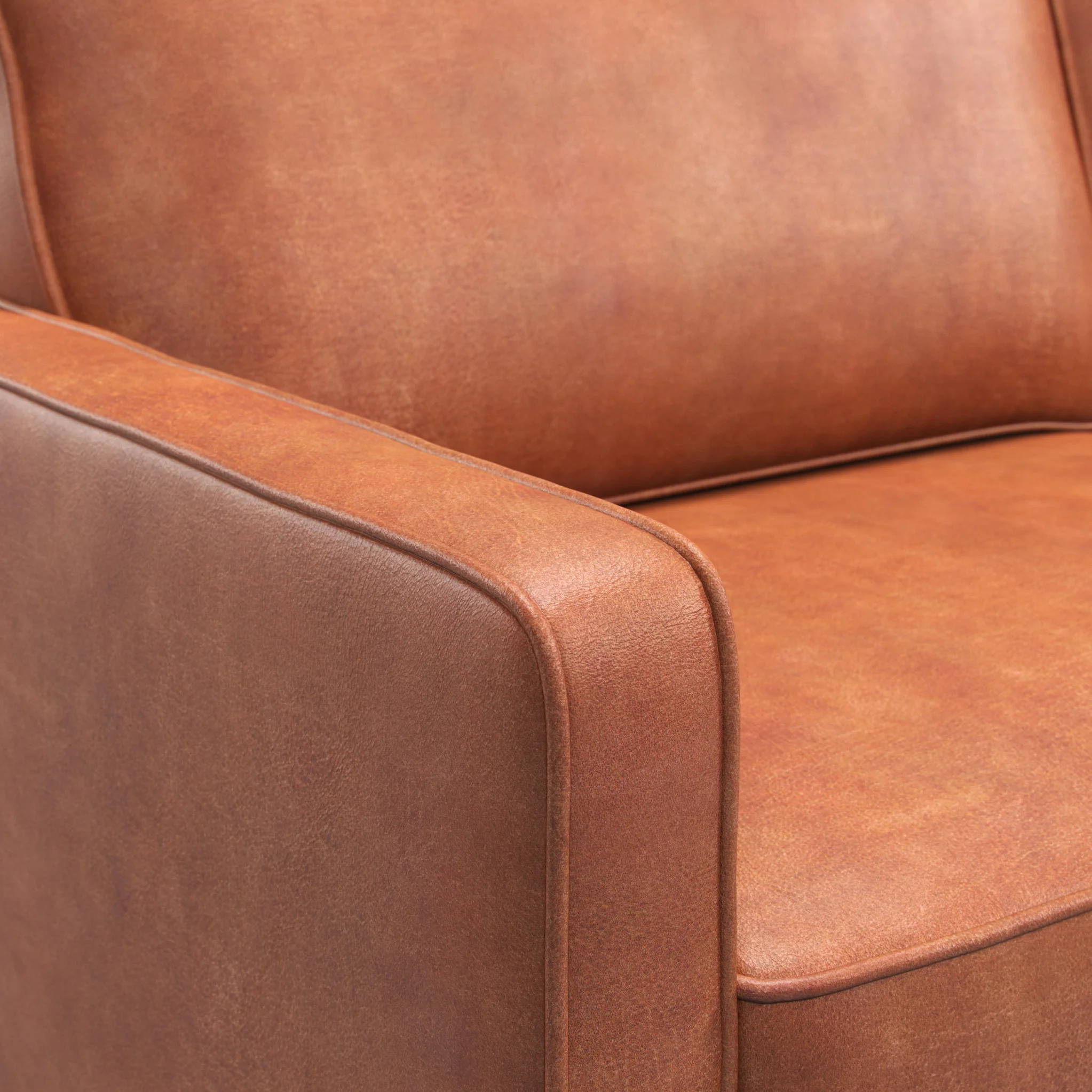 Jefri Faux Leather Armchair - Image 3