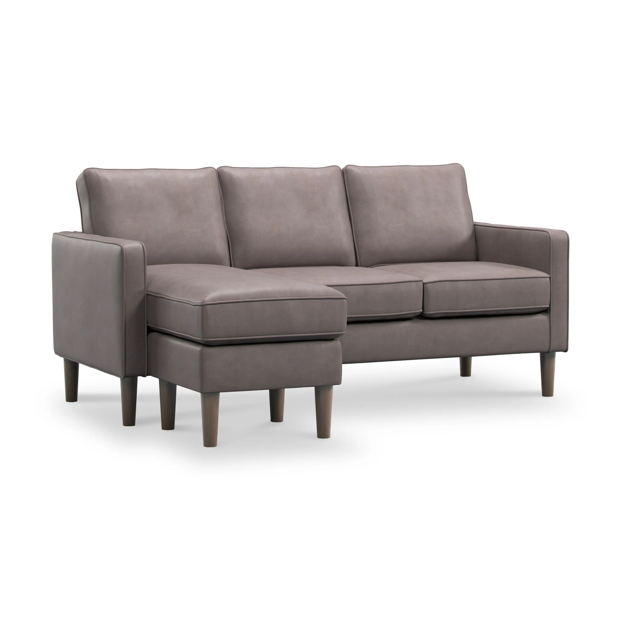 Jefri Faux Leather Reversible Chaise Sofa - Image 8