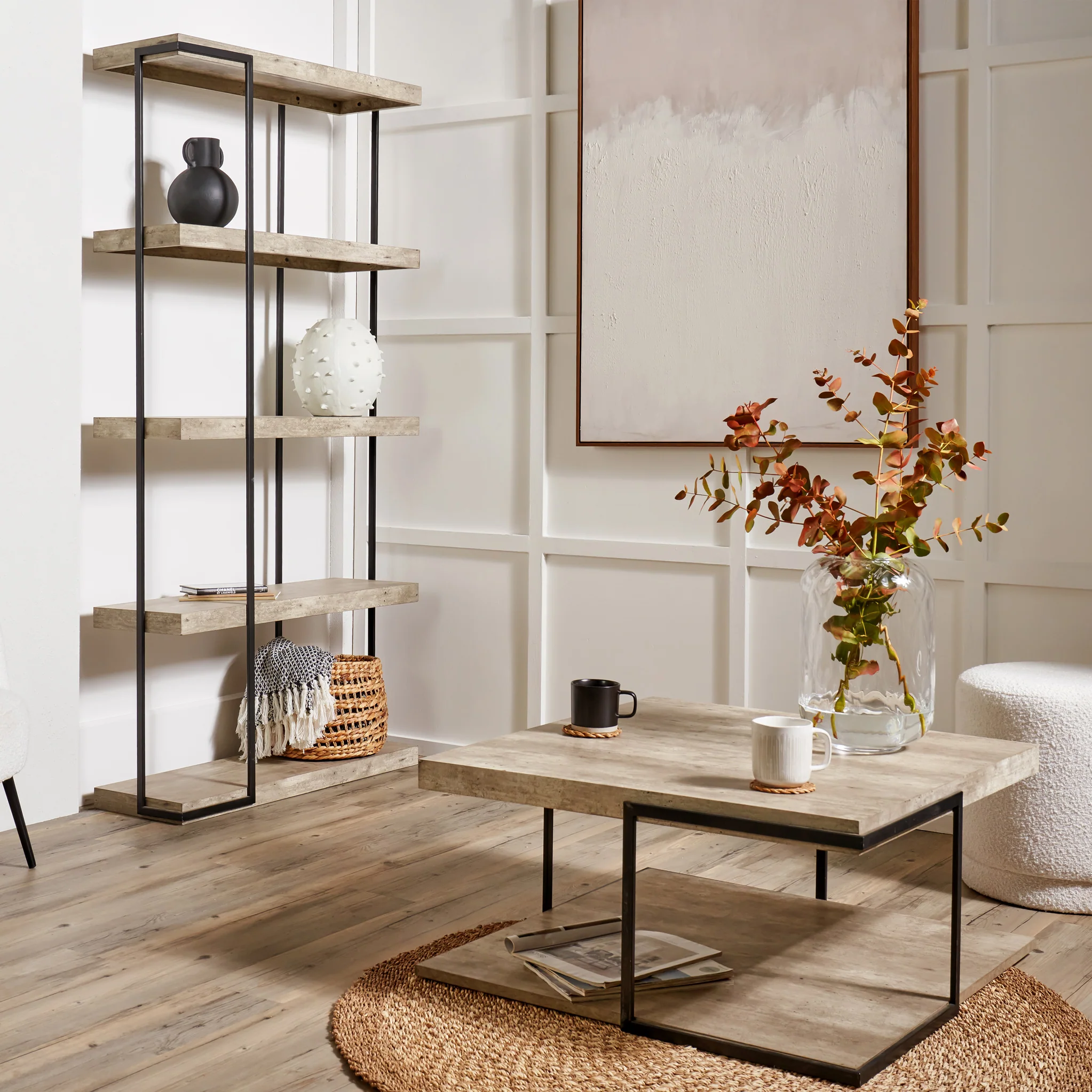 Jersey Concrete Effect Bookcase - Image 2