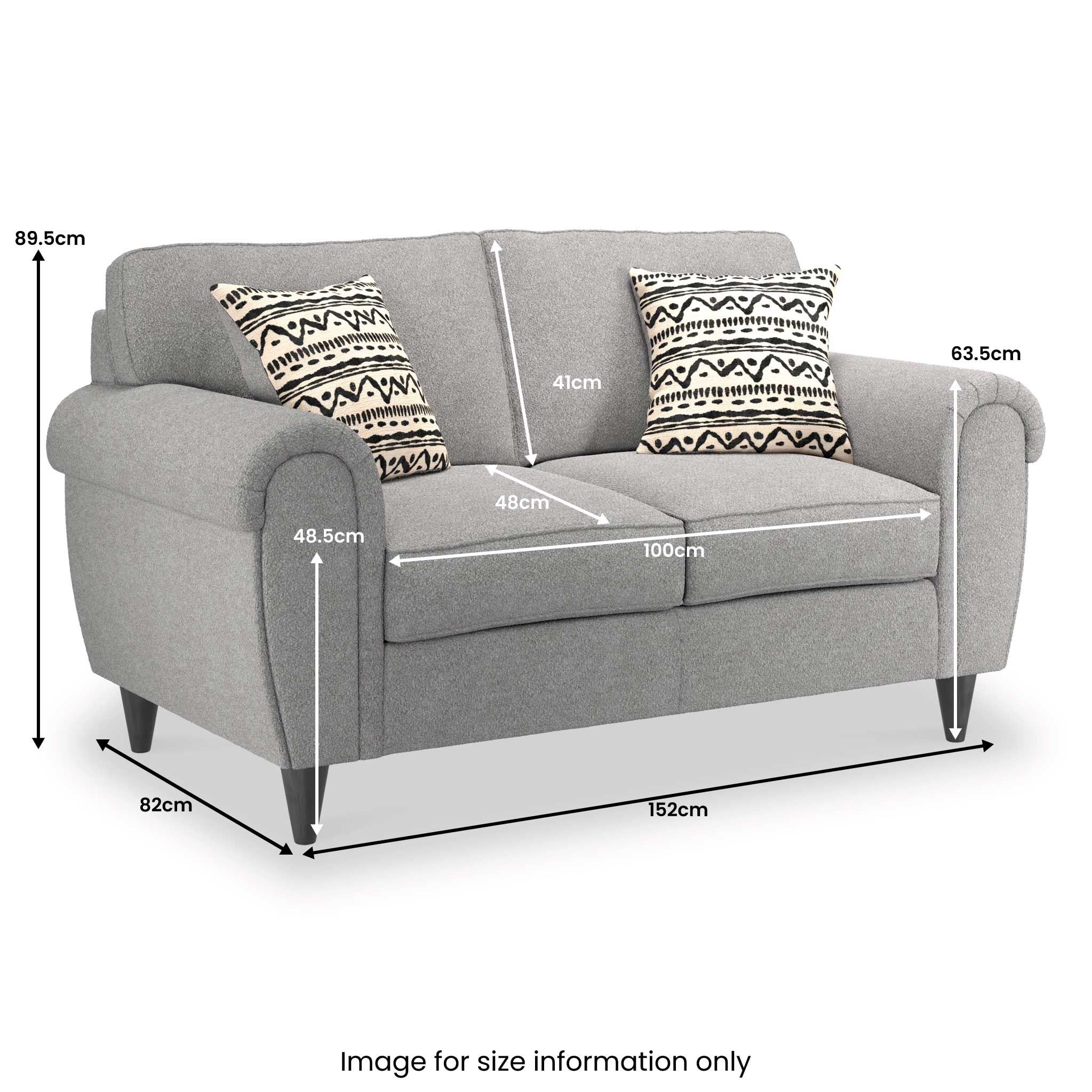 Jessie Boucle 2 Seater Sofa - Image 26