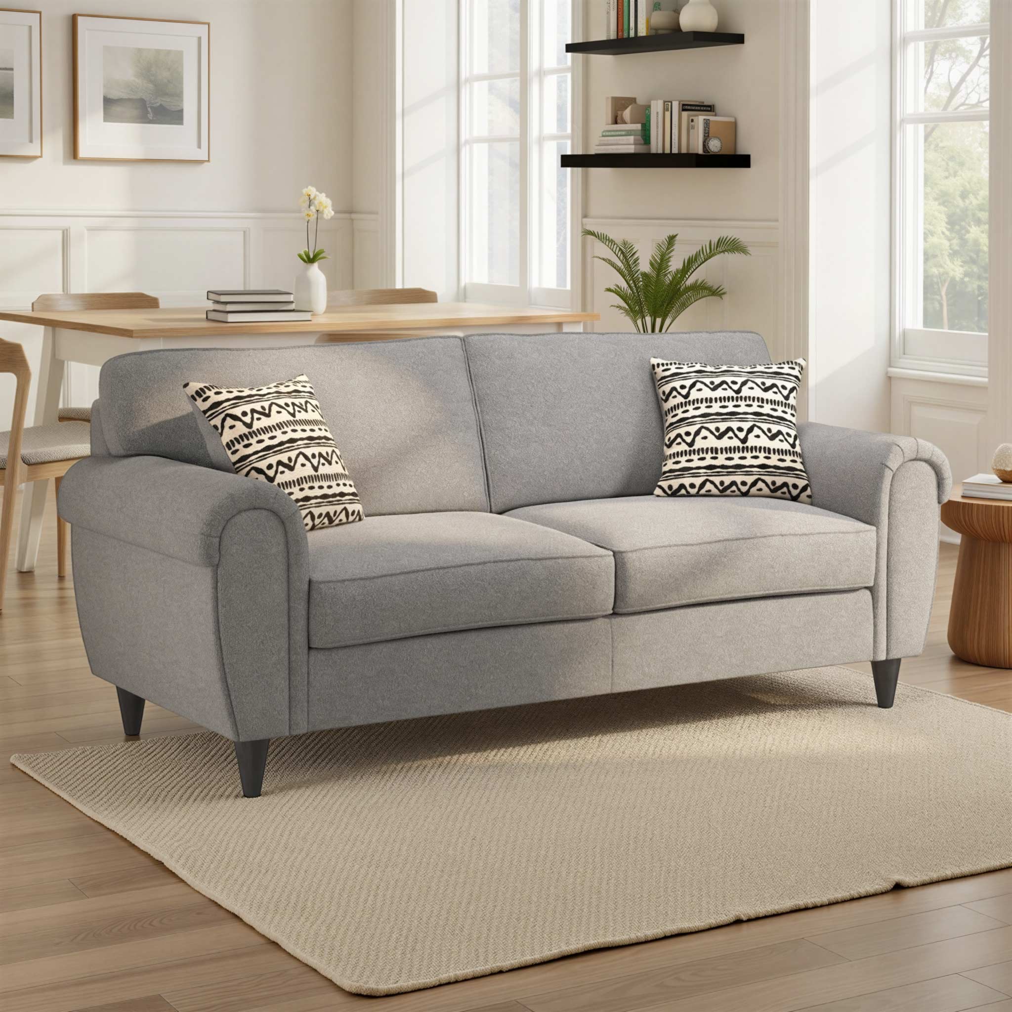 Jessie Boucle 3 Seater Sofa - Image 2
