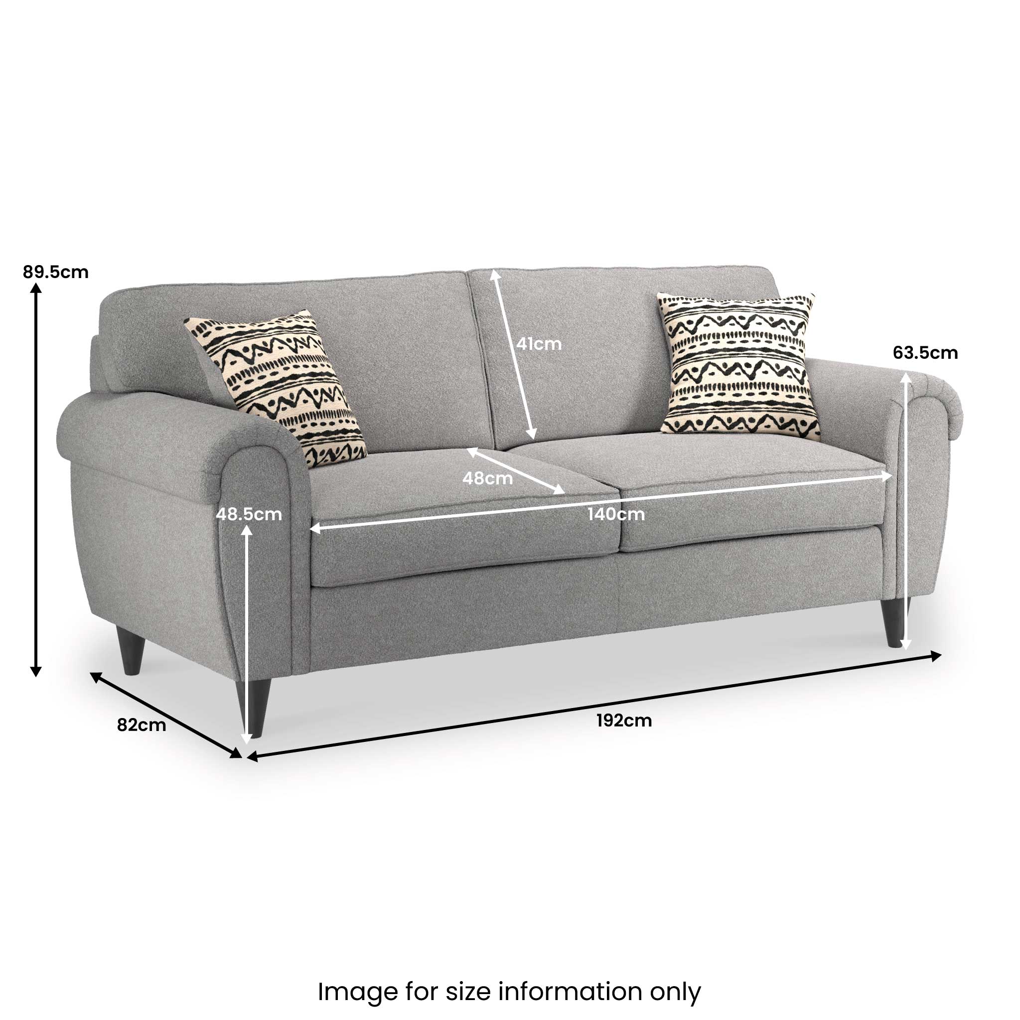 Jessie Boucle 3 Seater Sofa - Image 26