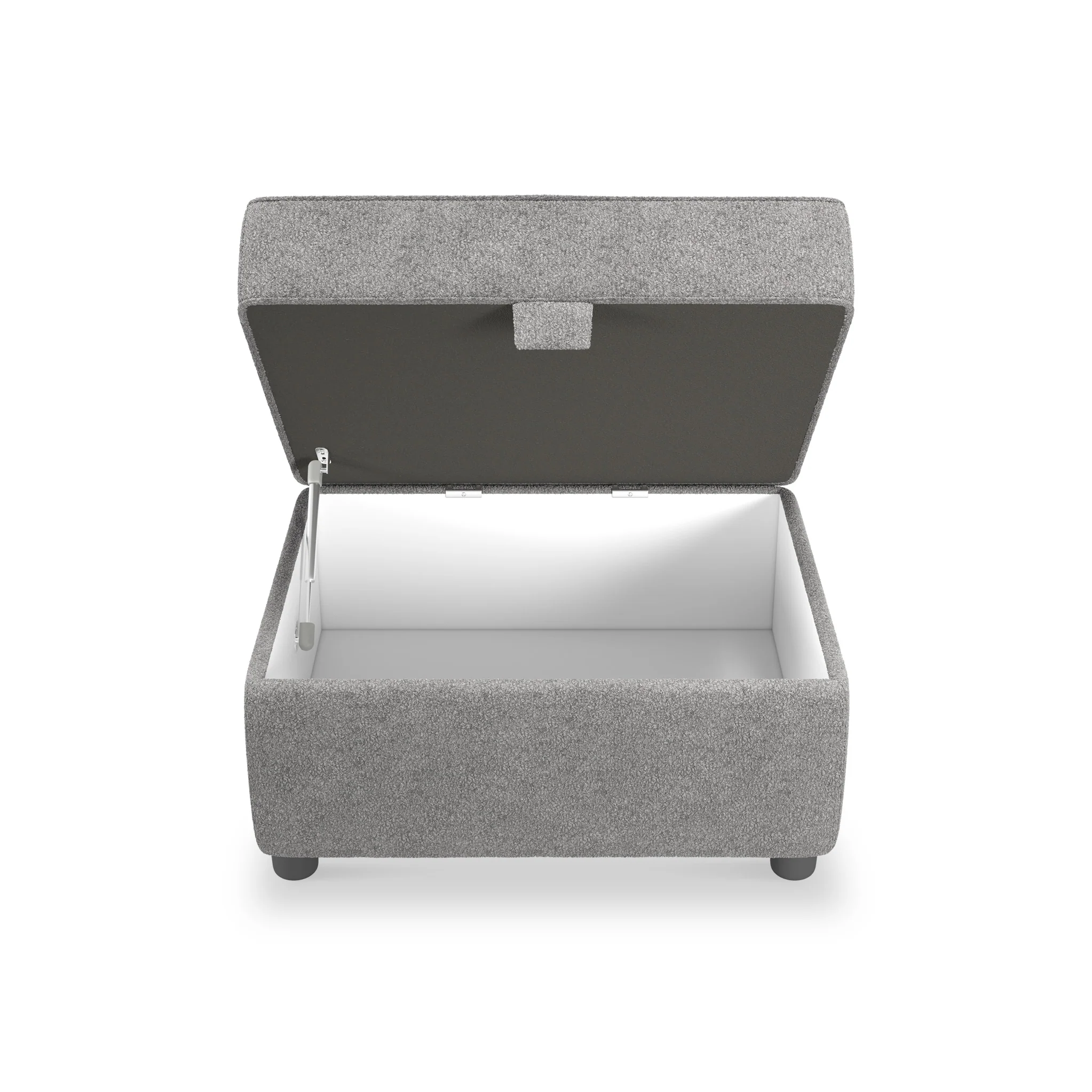Jessie Boucle Small Storage Footstool - Image 3