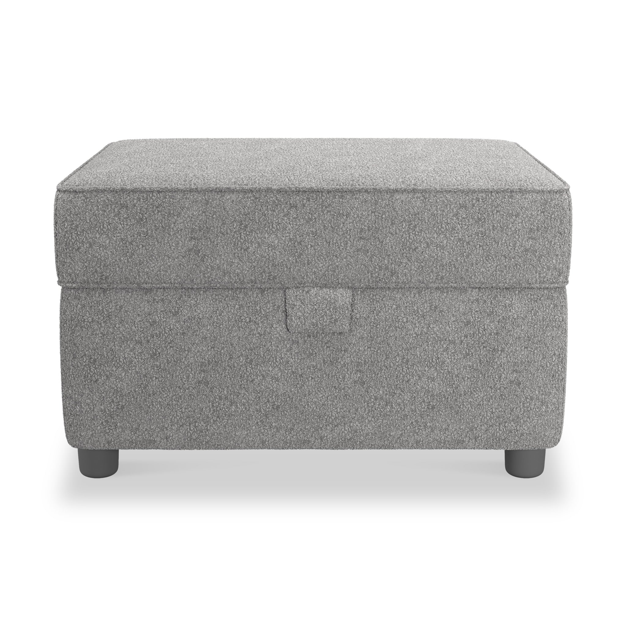 Jessie Boucle Small Storage Footstool - Image 4