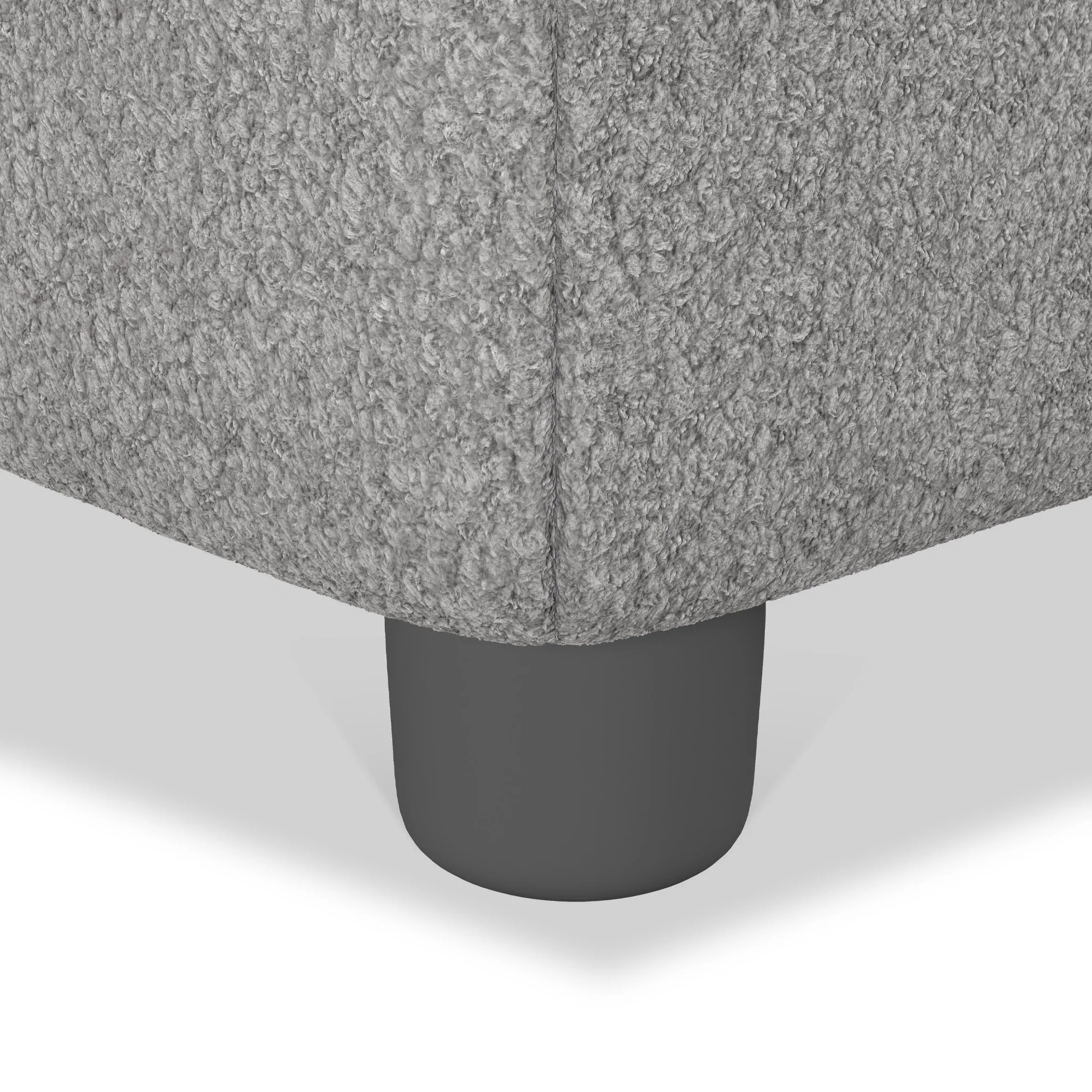 Jessie Boucle Small Storage Footstool - Image 6