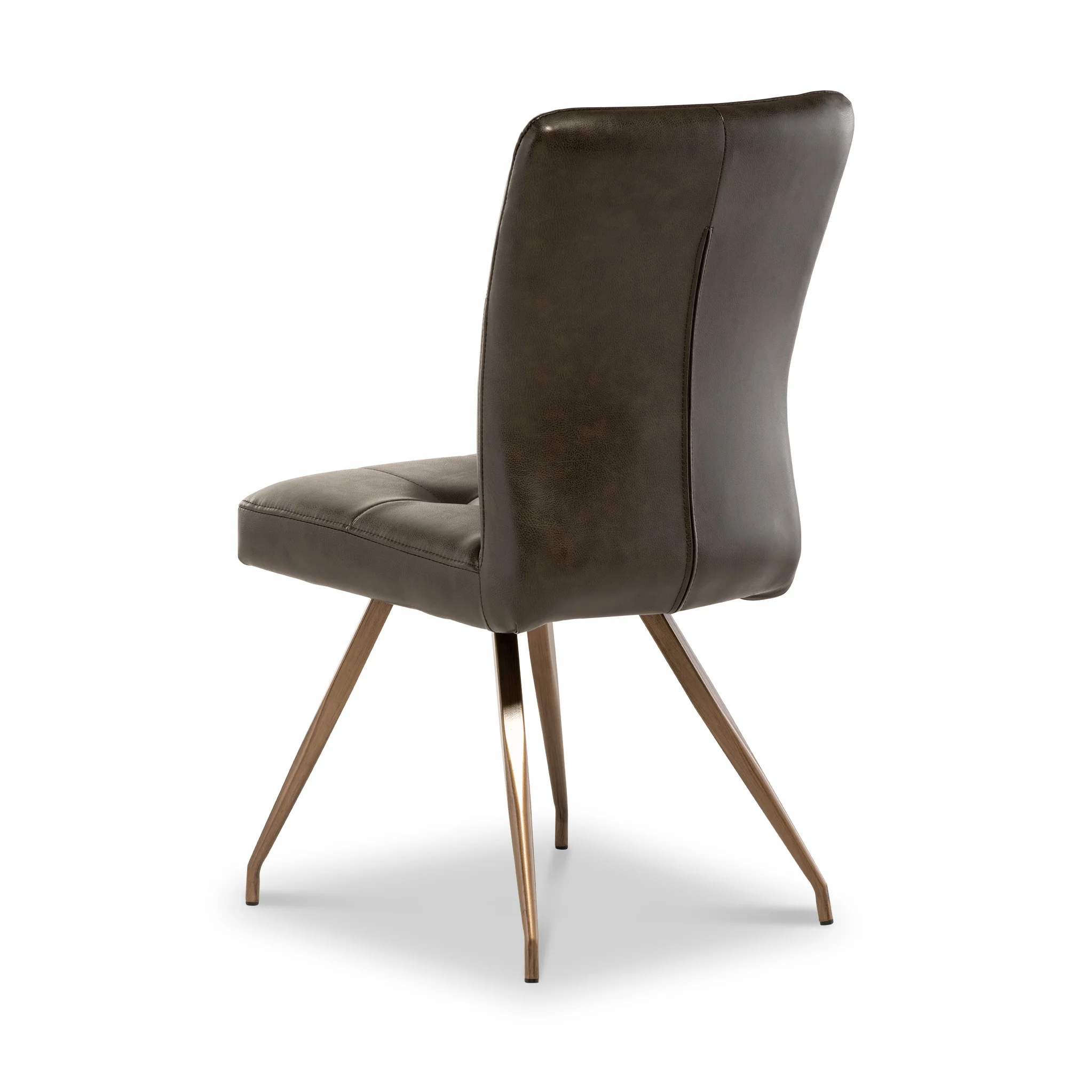 Johan Faux Leather Panelled Back Dining Chair - Image 3
