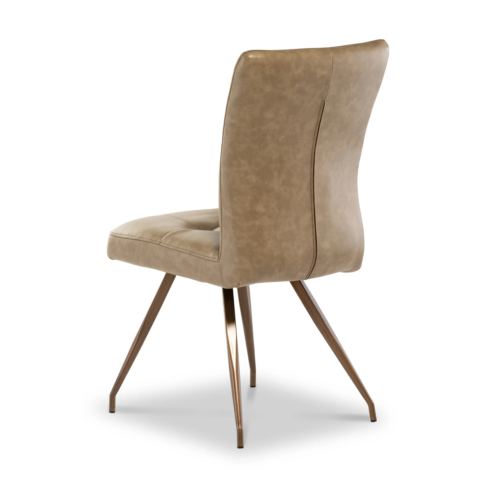 Johan Faux Leather Panelled Back Dining Chair - Image 7