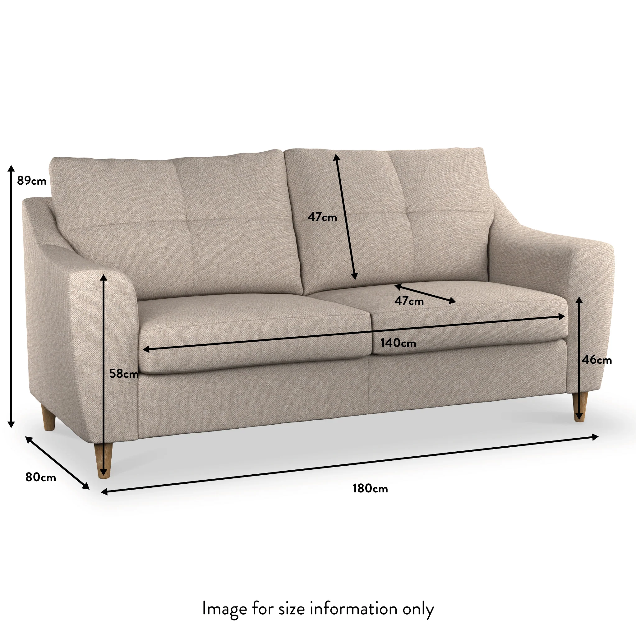 Justin 3 Seater Sofa - Image 26