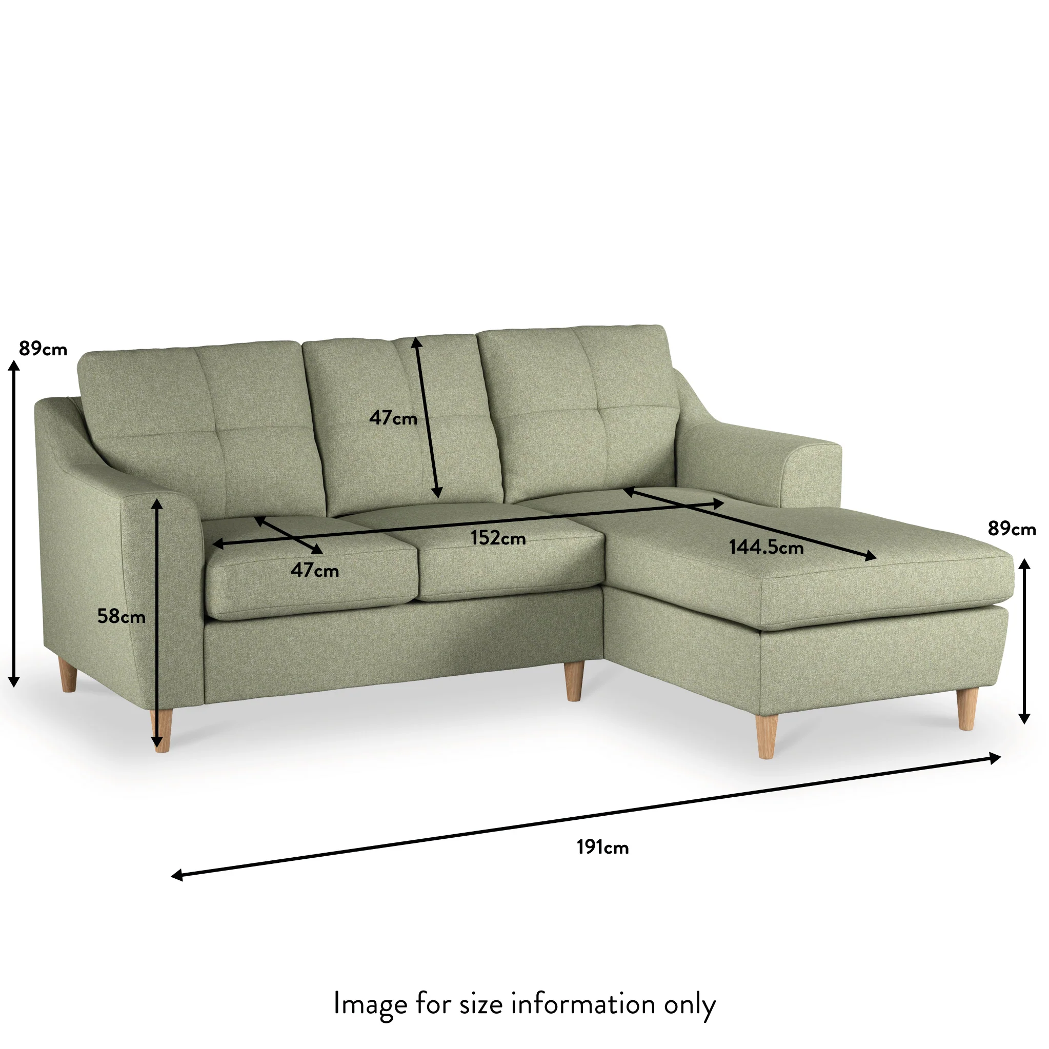 Justin Chaise Sofa - Image 59