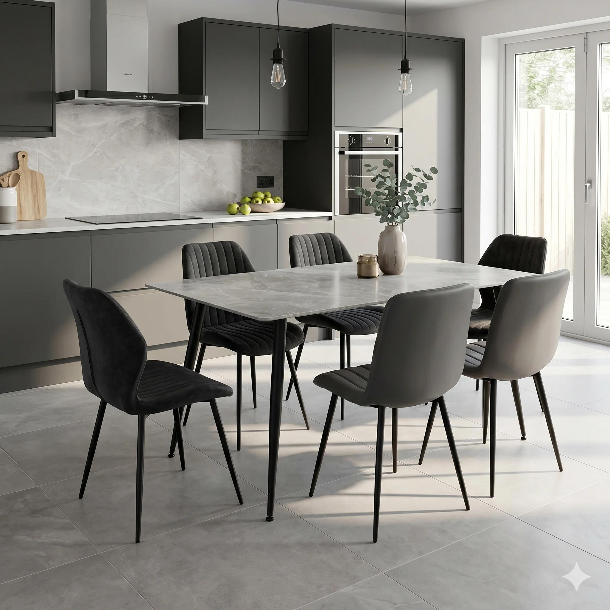 Kadison 130cm Sintered Stone Dining Table - Image 2