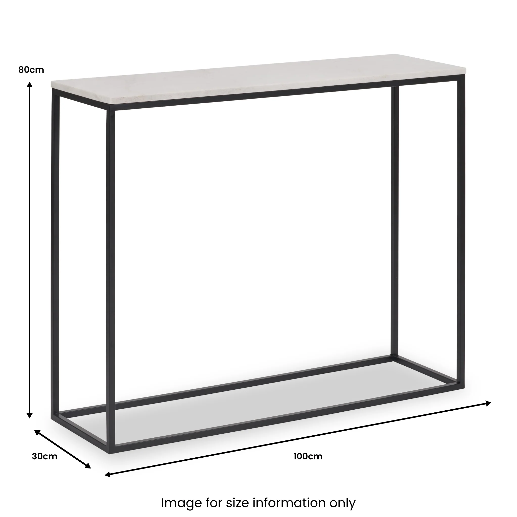 Kalani Marble Top Console Table - Image 8
