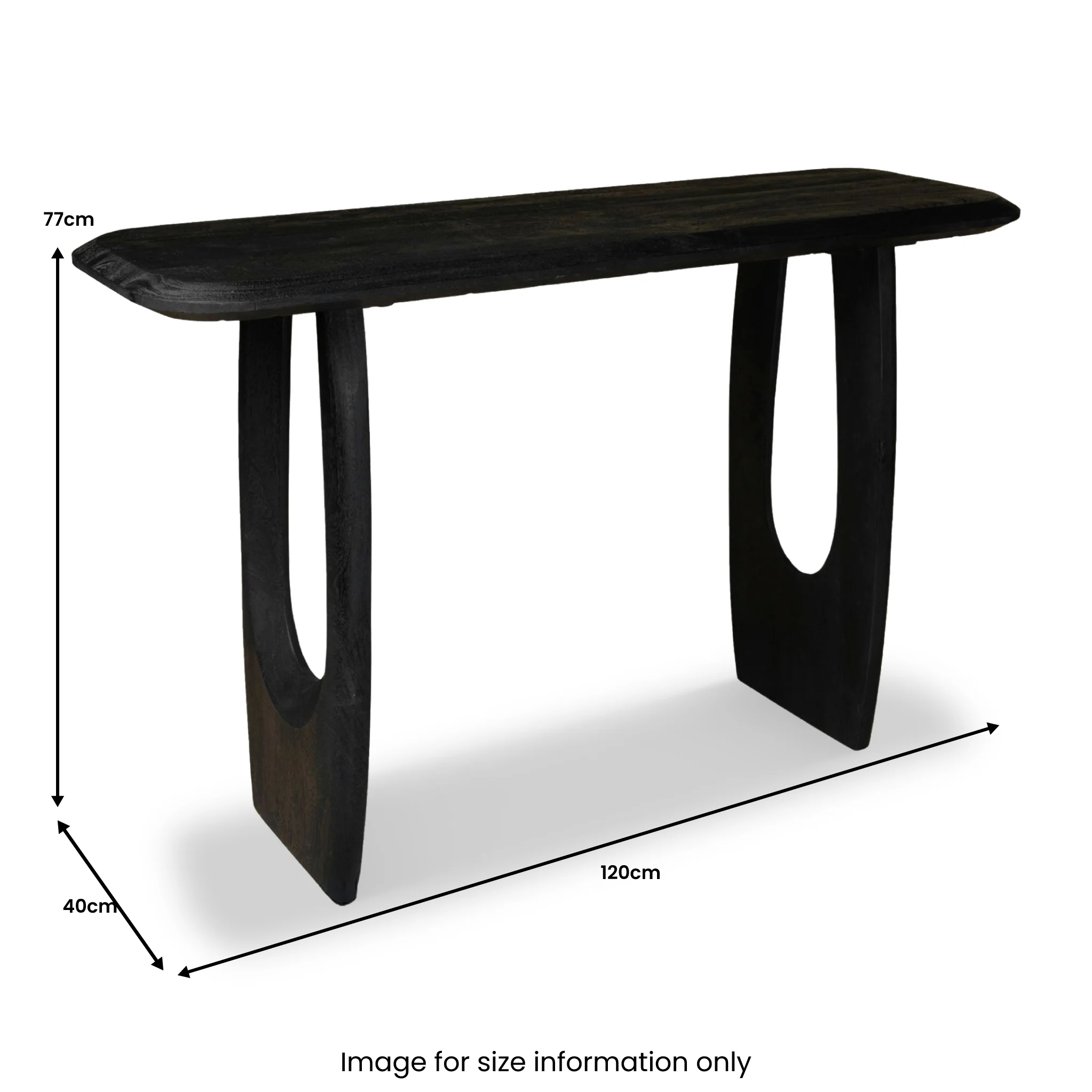 Kanso Mango Wood Console Table - Image 9
