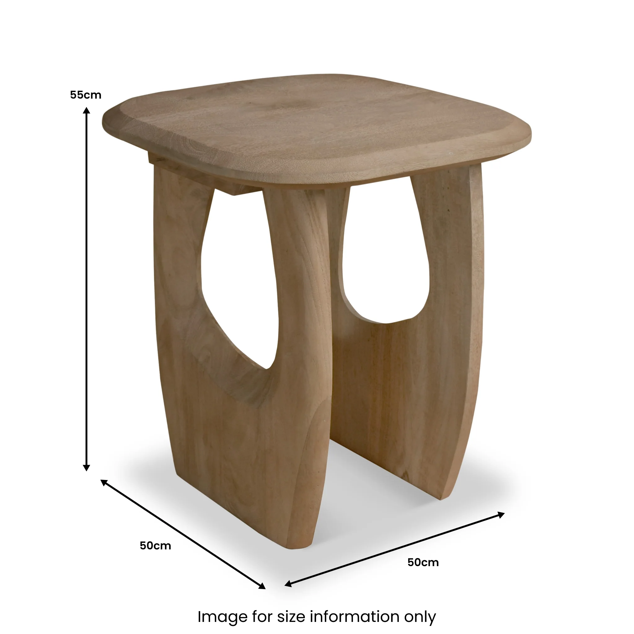 Kanso Mango Wood Lamp Table - Image 9