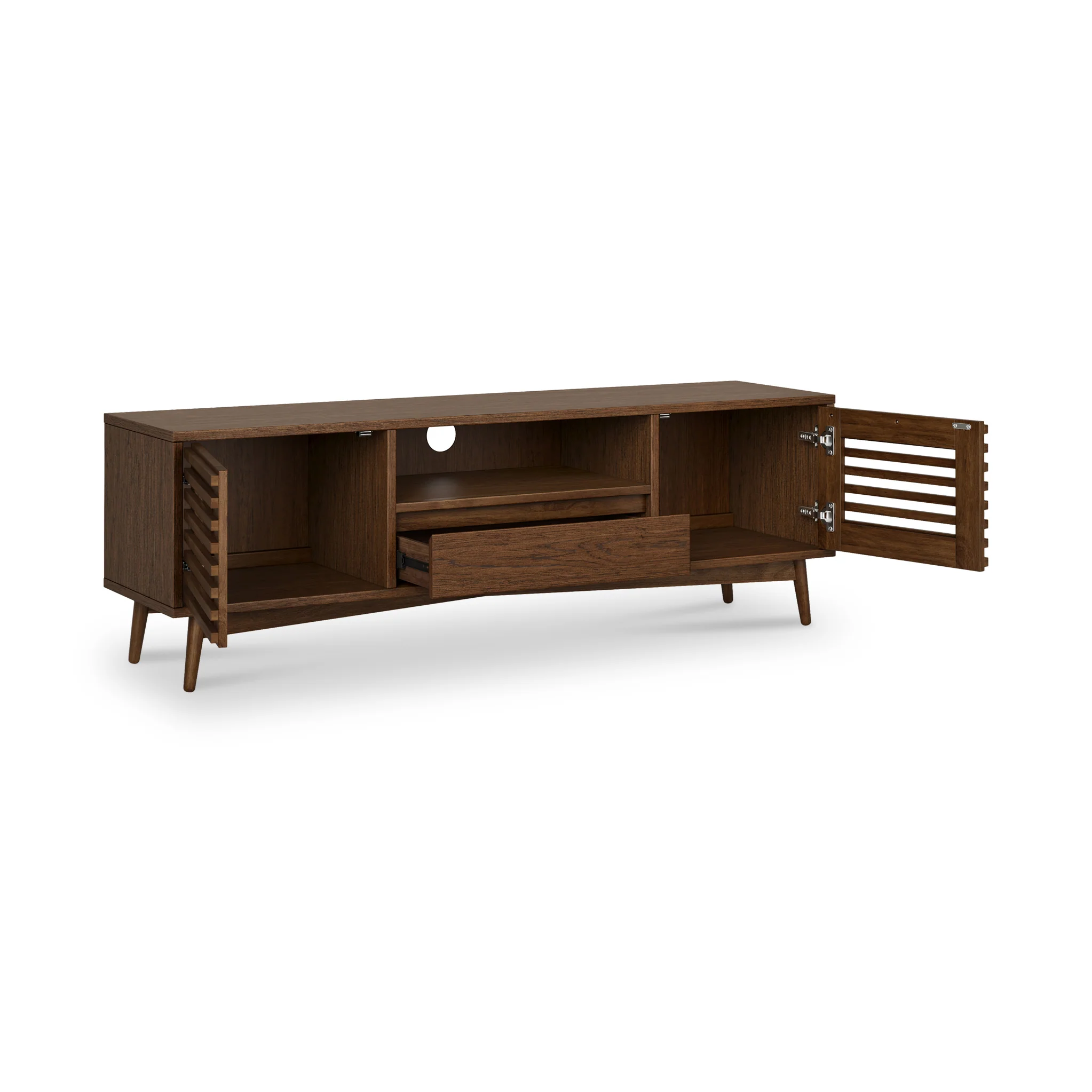Kari Dark Oak 150cm Wide TV Unit - Image 4