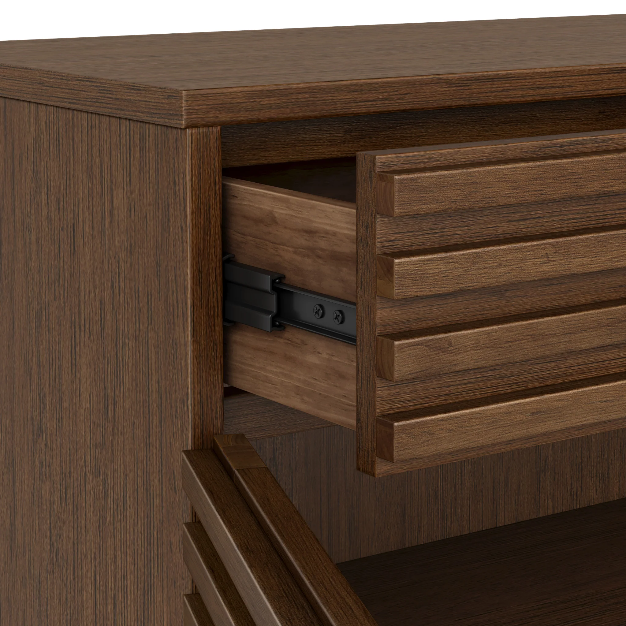 Kari Dark Oak 3 Door 3 Drawer Sideboard - Image 5