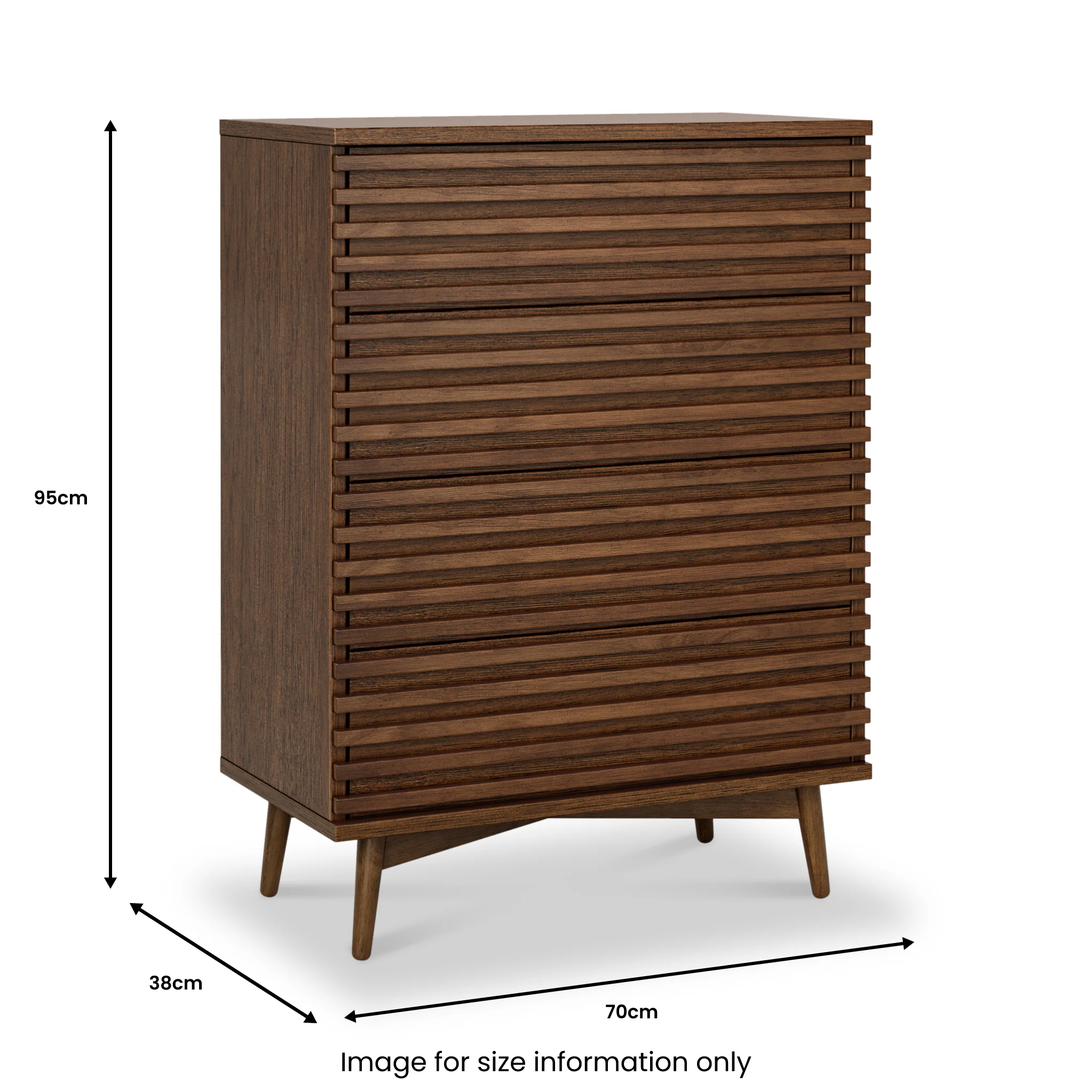 Kari Dark Oak 4 Drawer Chest - Image 8