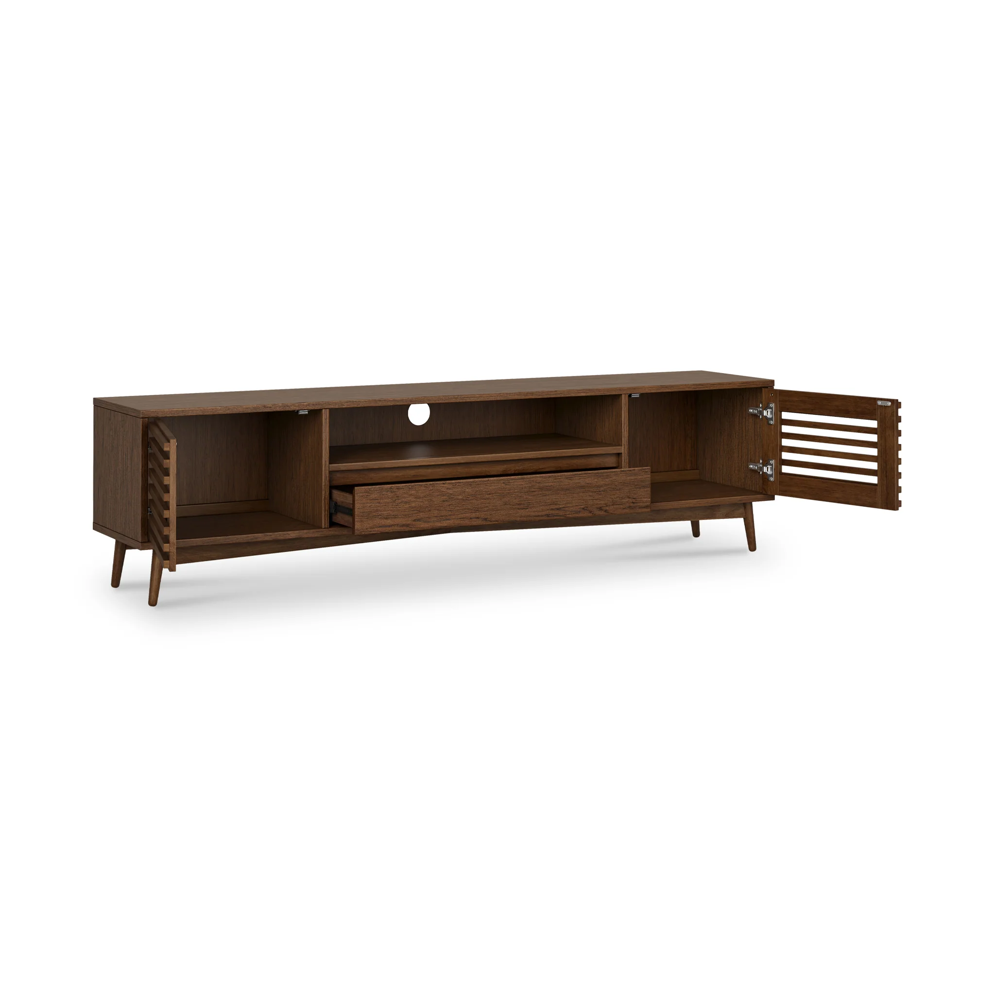 Kari Dark Oak Extra Wide 190cm TV Unit - Image 4