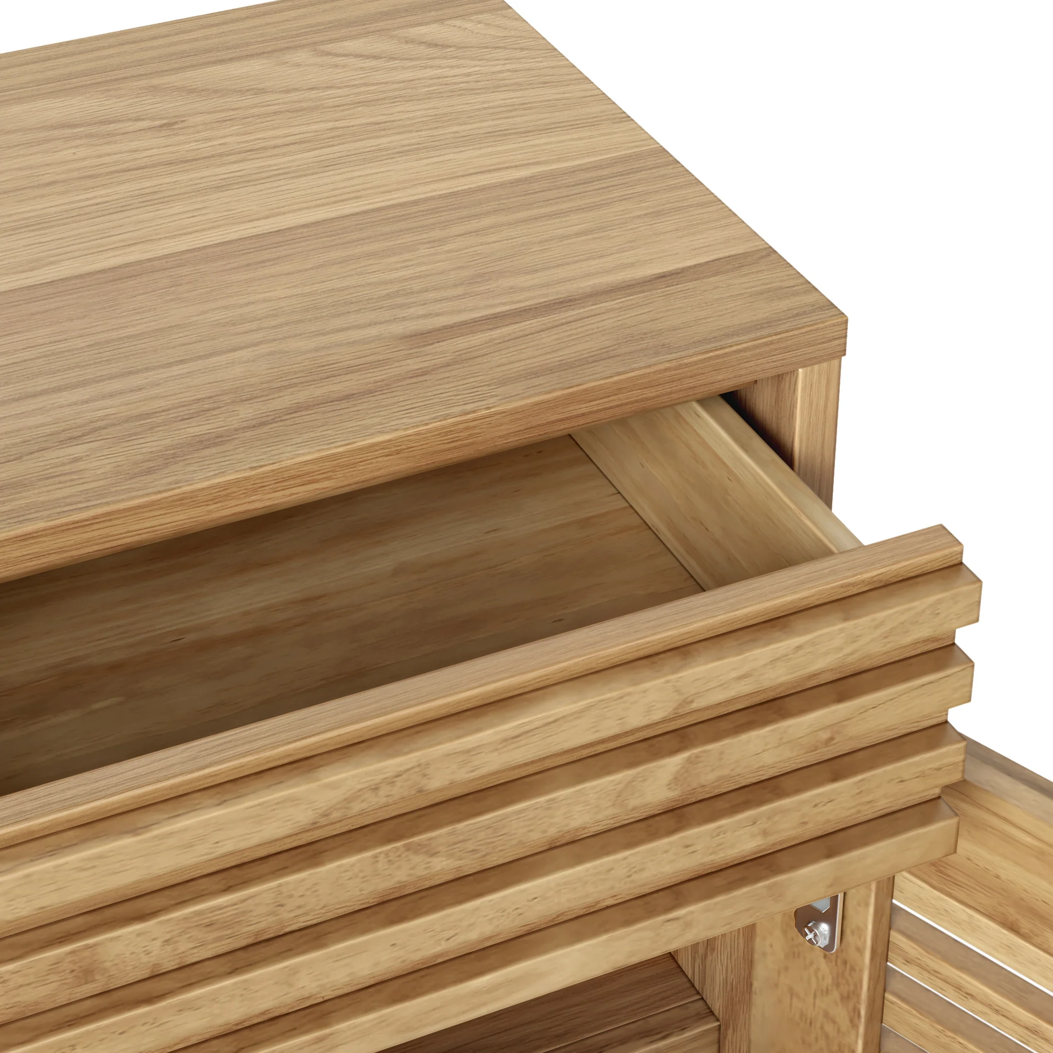 Kari Light Oak 3 Door 3 Drawer Sideboard - Image 6