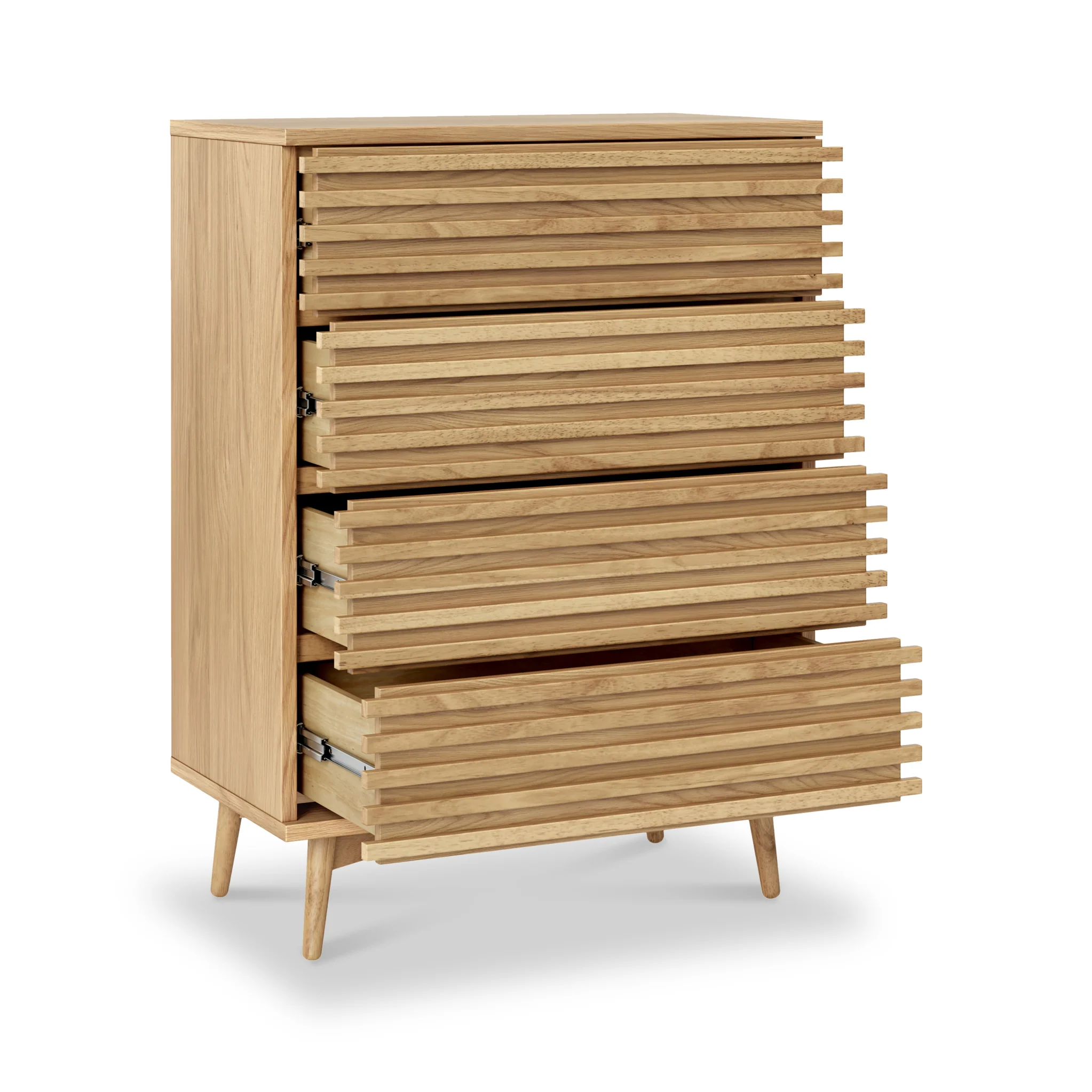 Kari Light Oak 4 Drawer Chest - Image 4