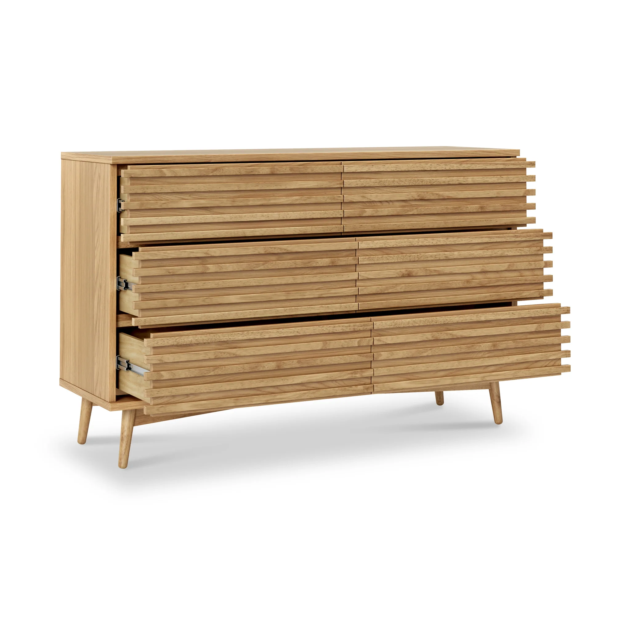 Kari Light Oak 6 Drawer Chest - Image 4