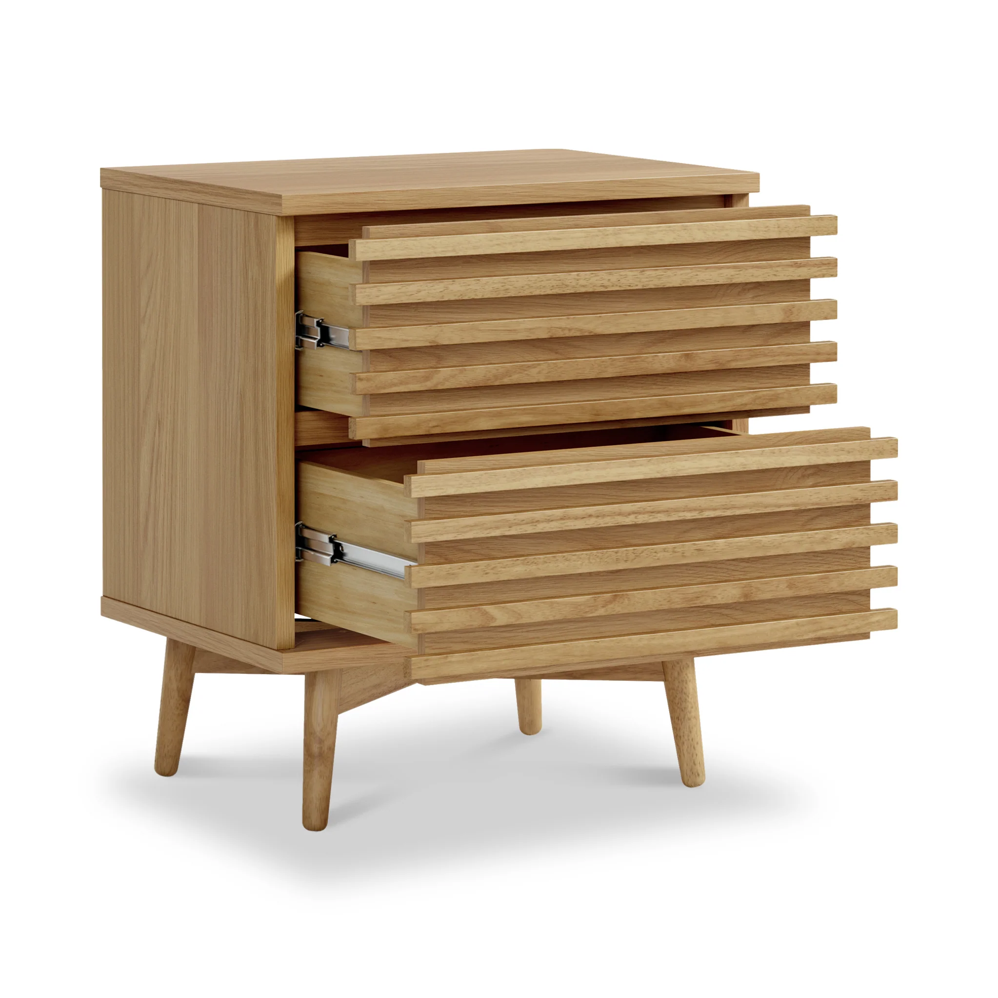 Kari Light Oak Bedside Table - Image 4