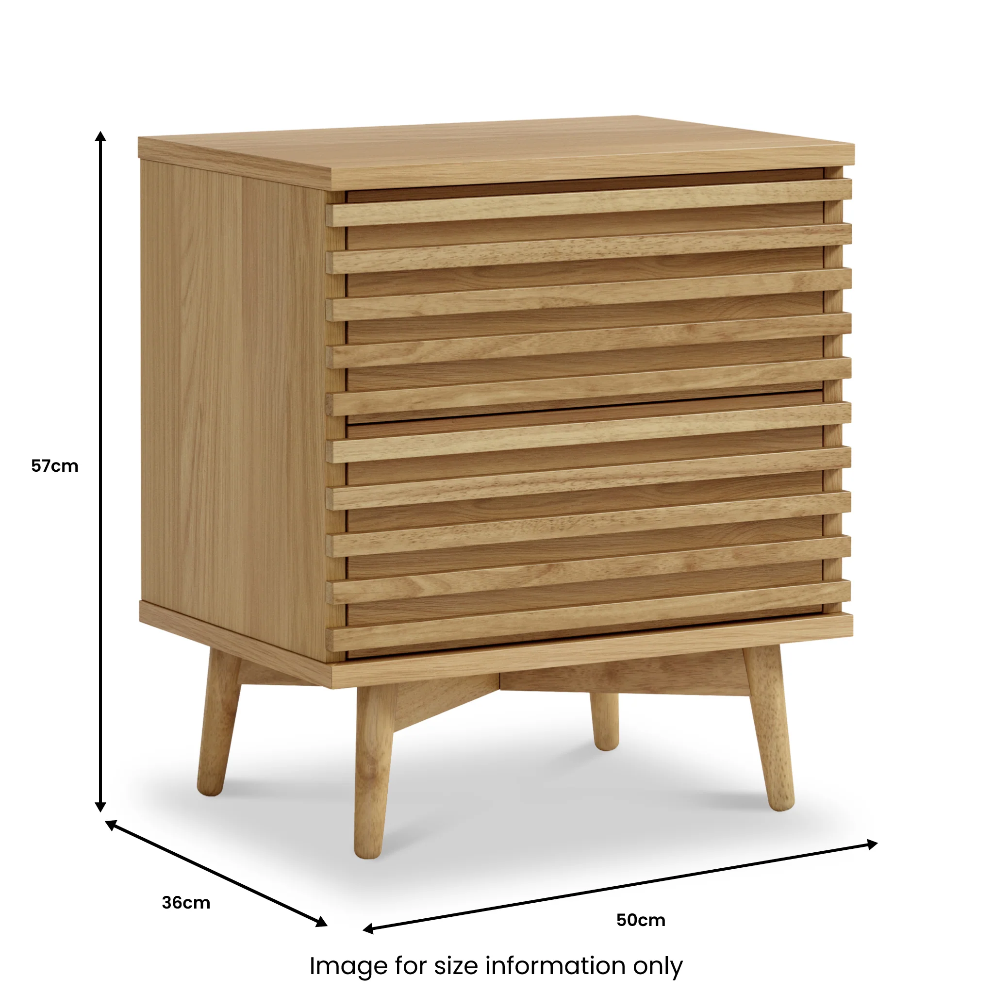 Kari Light Oak Bedside Table - Image 8