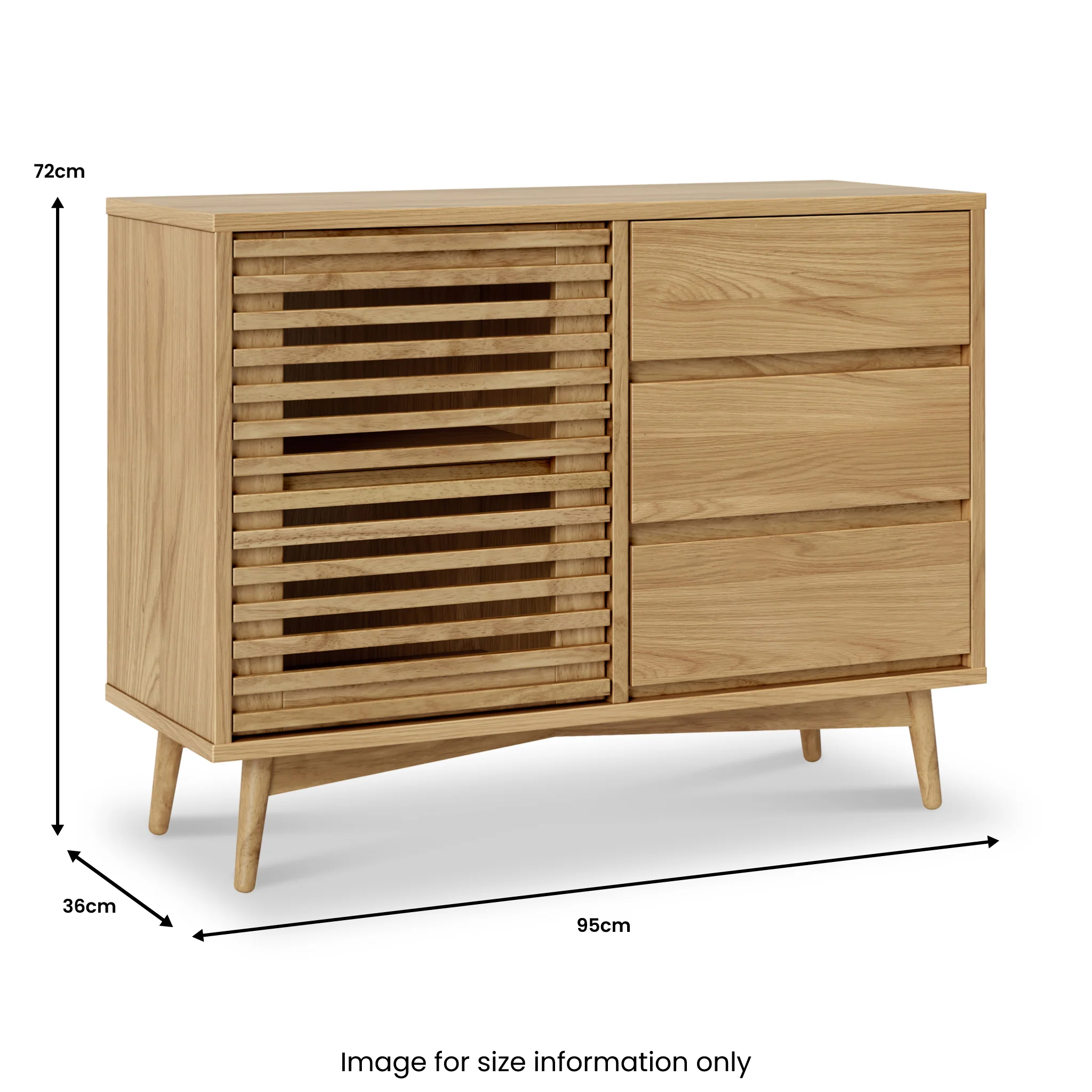 Kari Light Oak Small Sideboard - Image 8