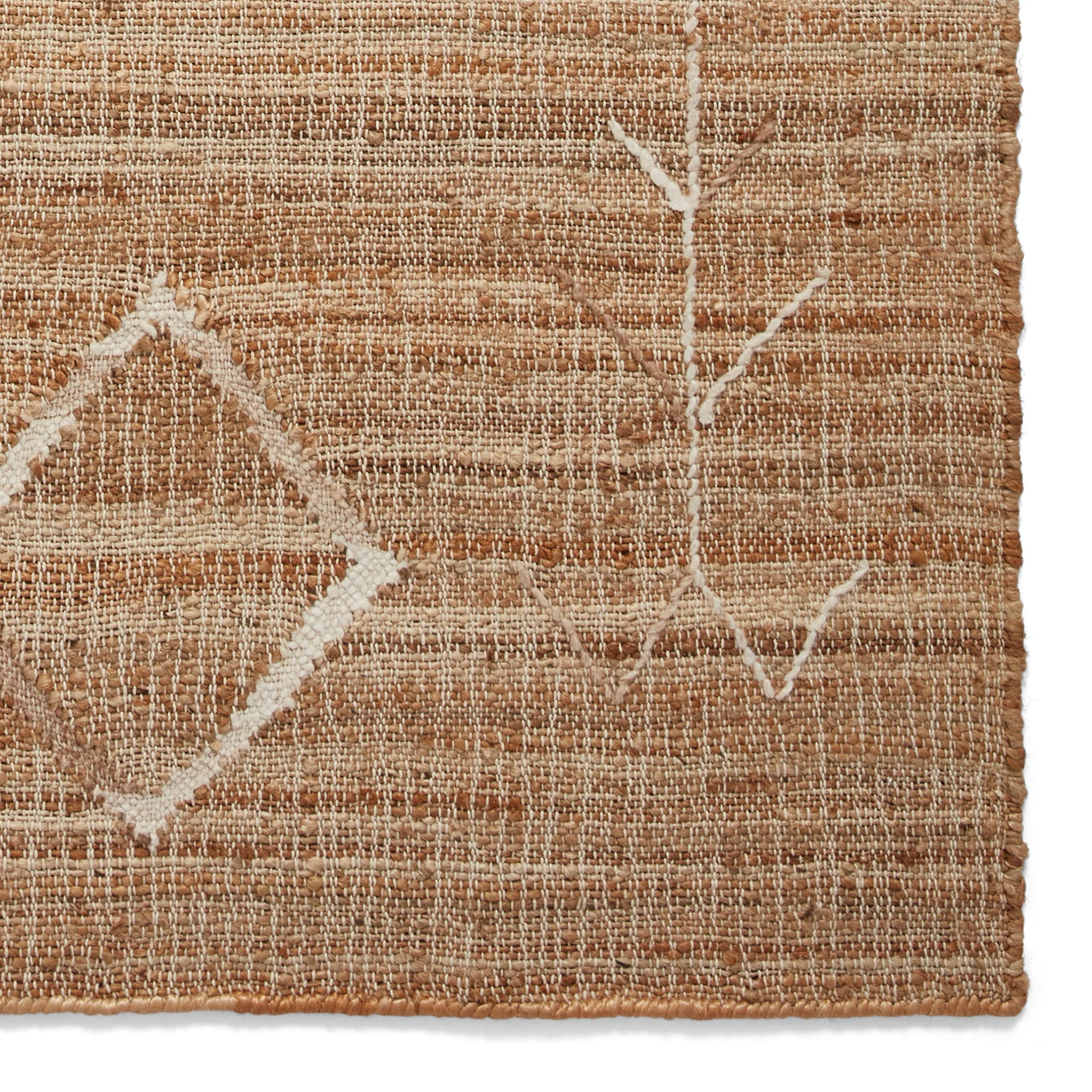 Karin Natural Diamond Patterned Jute Rug - Image 6
