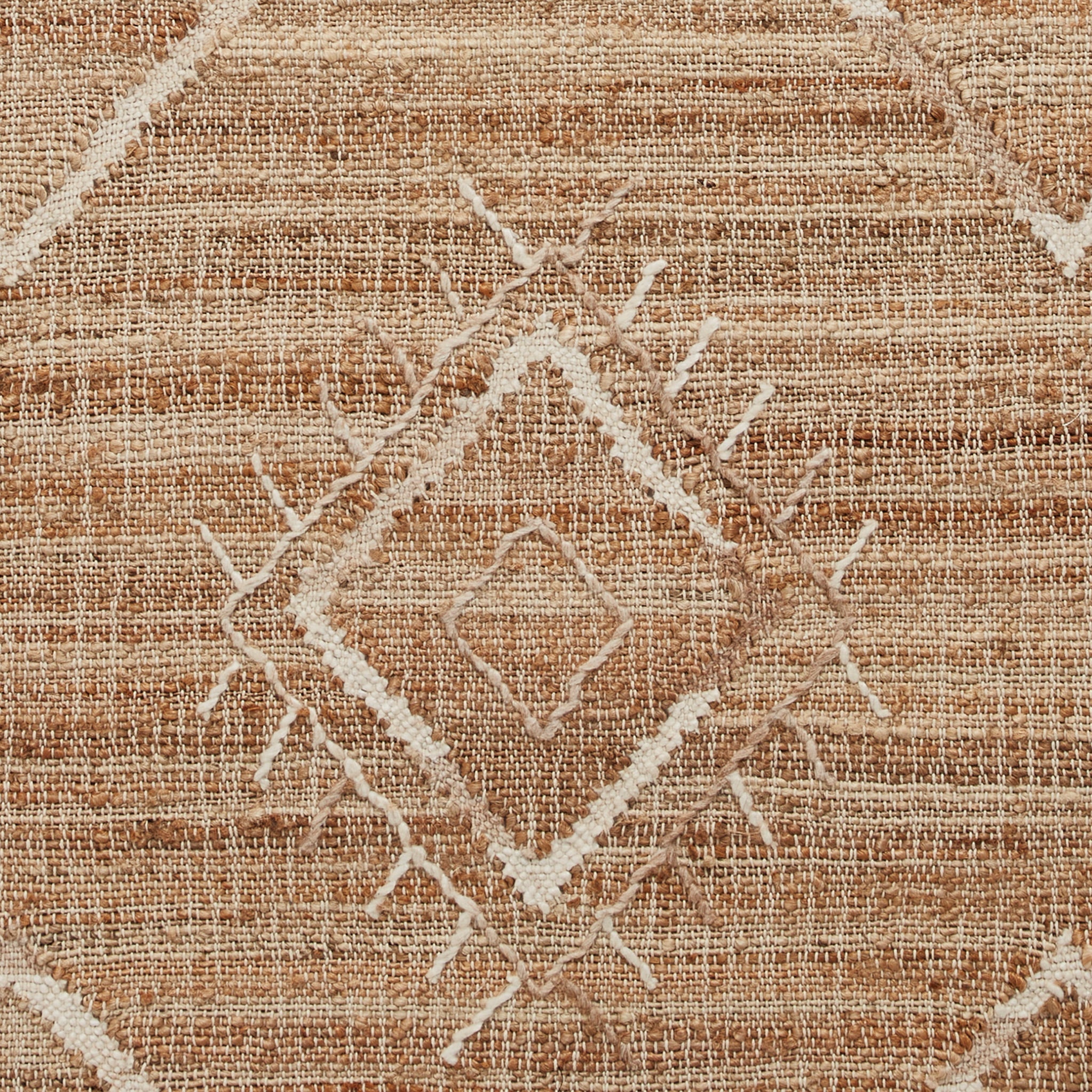 Karin Natural Diamond Patterned Jute Rug - Image 7