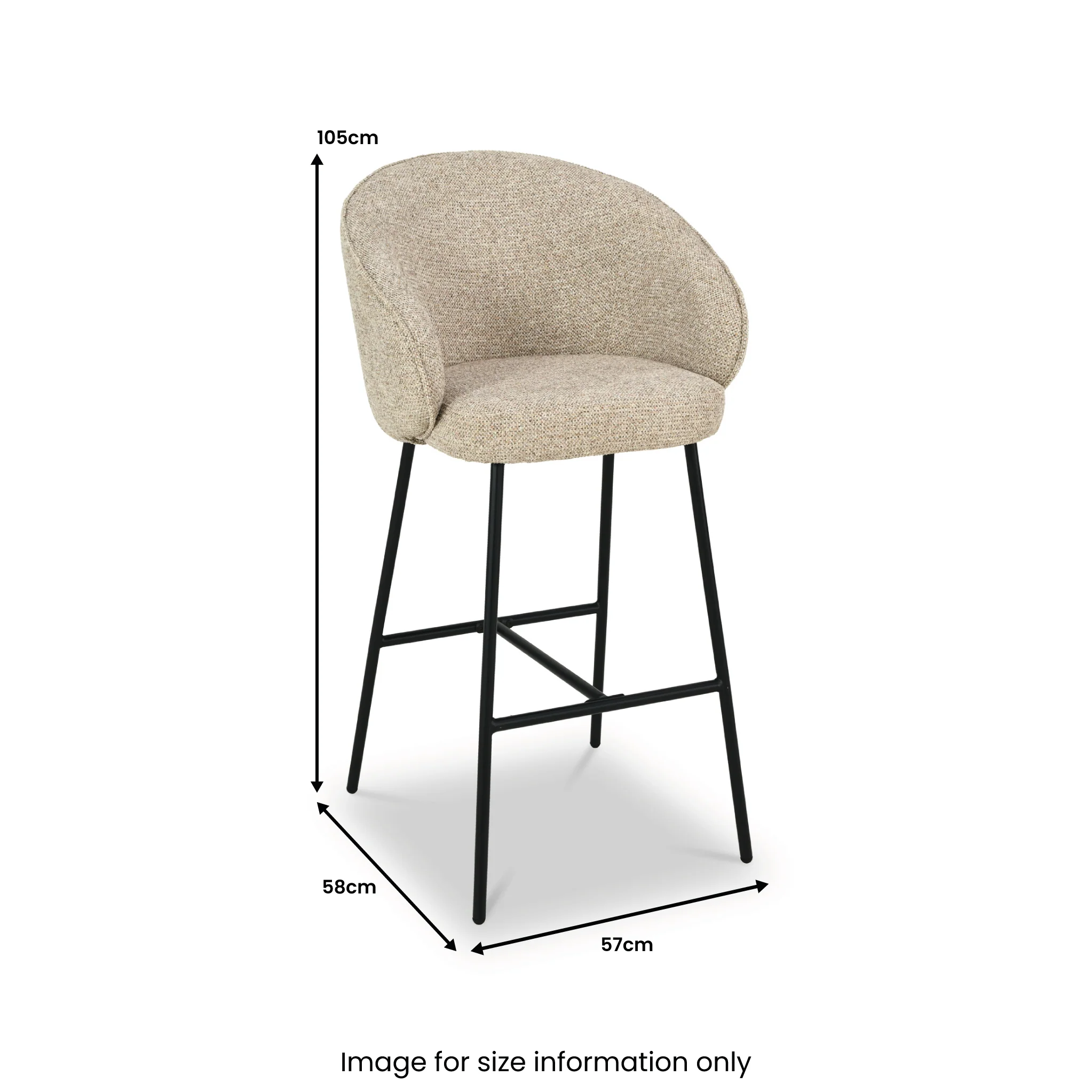 Kelsby Tub Bar Stool - Image 9