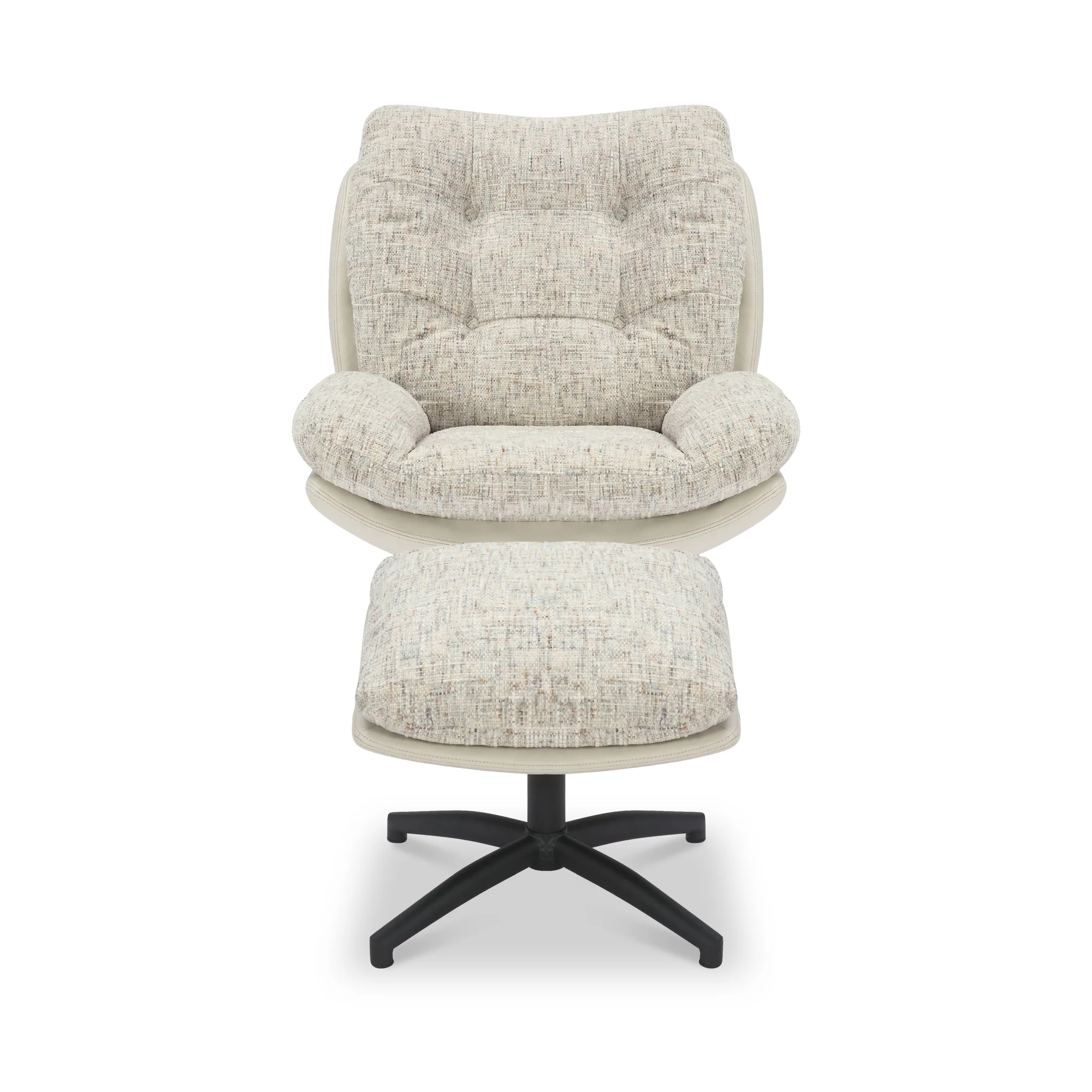 Kelso Lounge Accent Chair with Footstool - Image 10