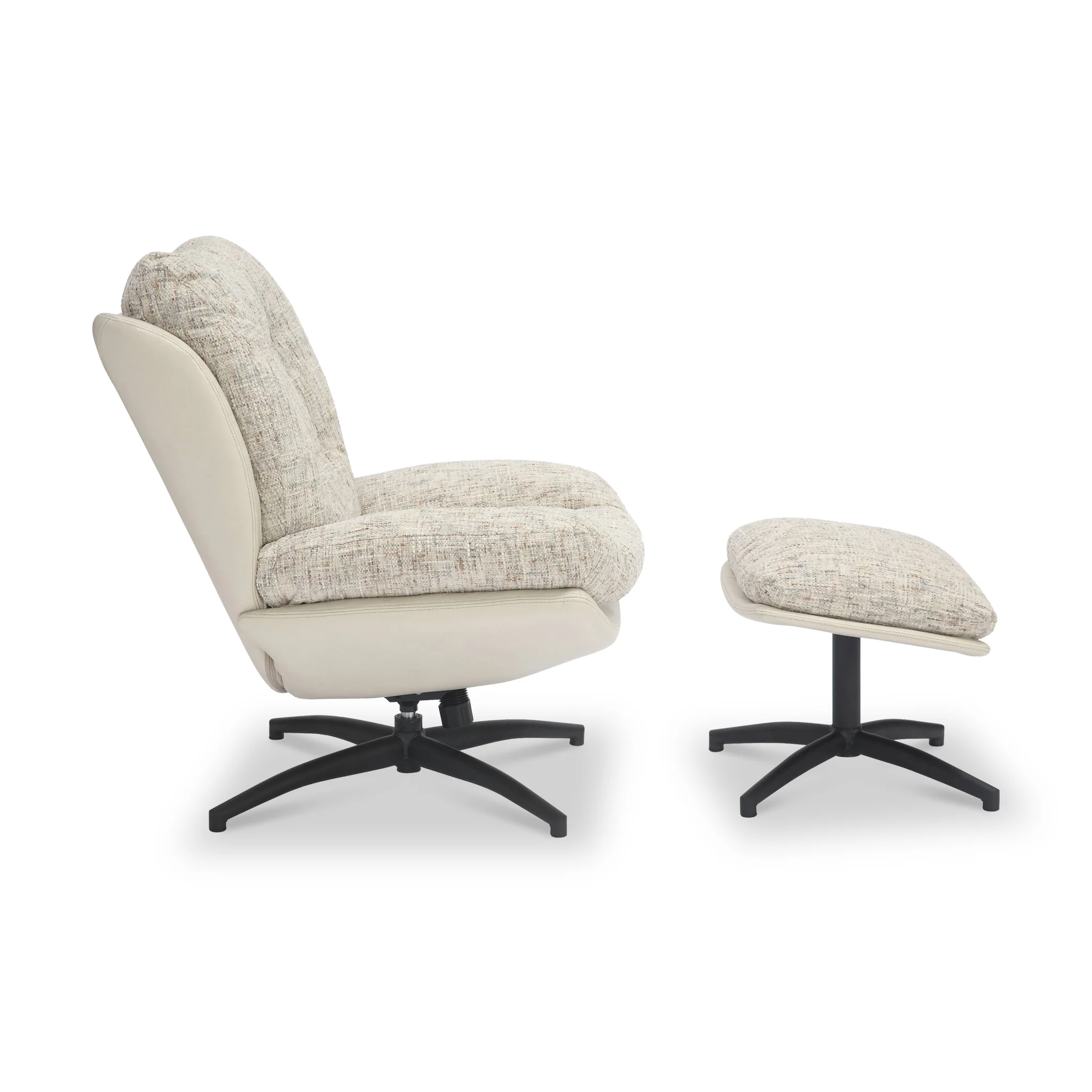 Kelso Lounge Accent Chair with Footstool - Image 11