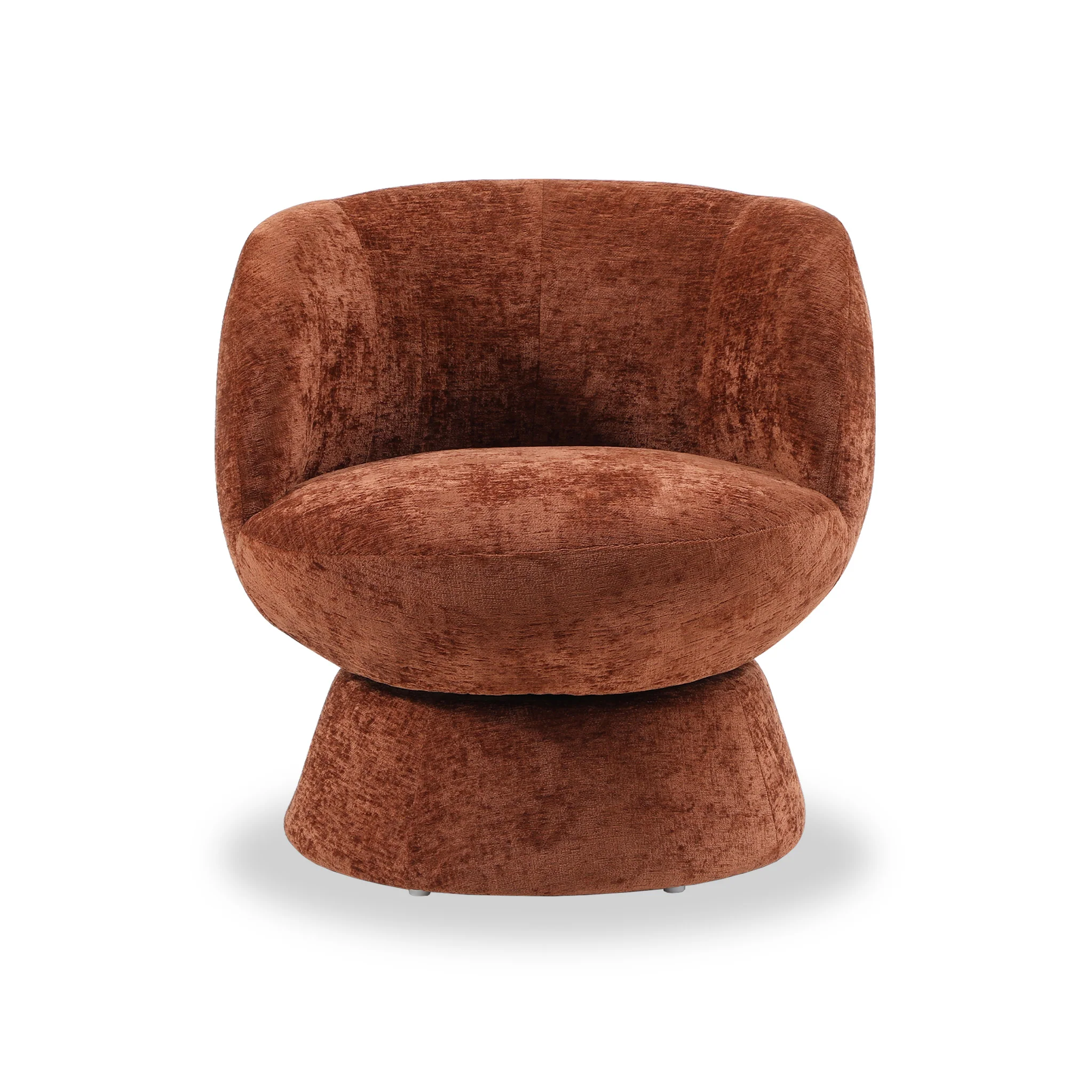 Kendal Woven Chenille Tulip Swivel Chair - Image 10