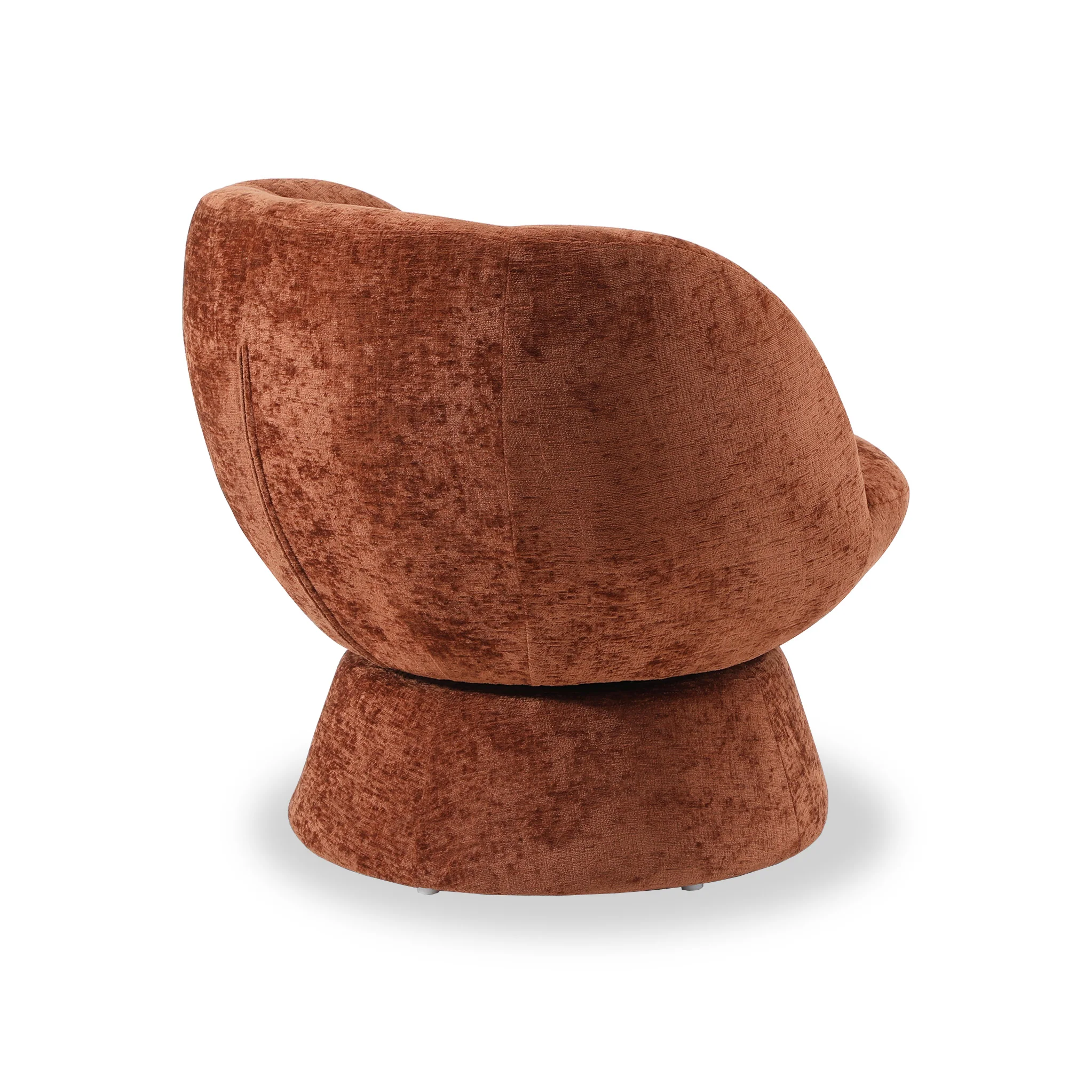 Kendal Woven Chenille Tulip Swivel Chair - Image 11