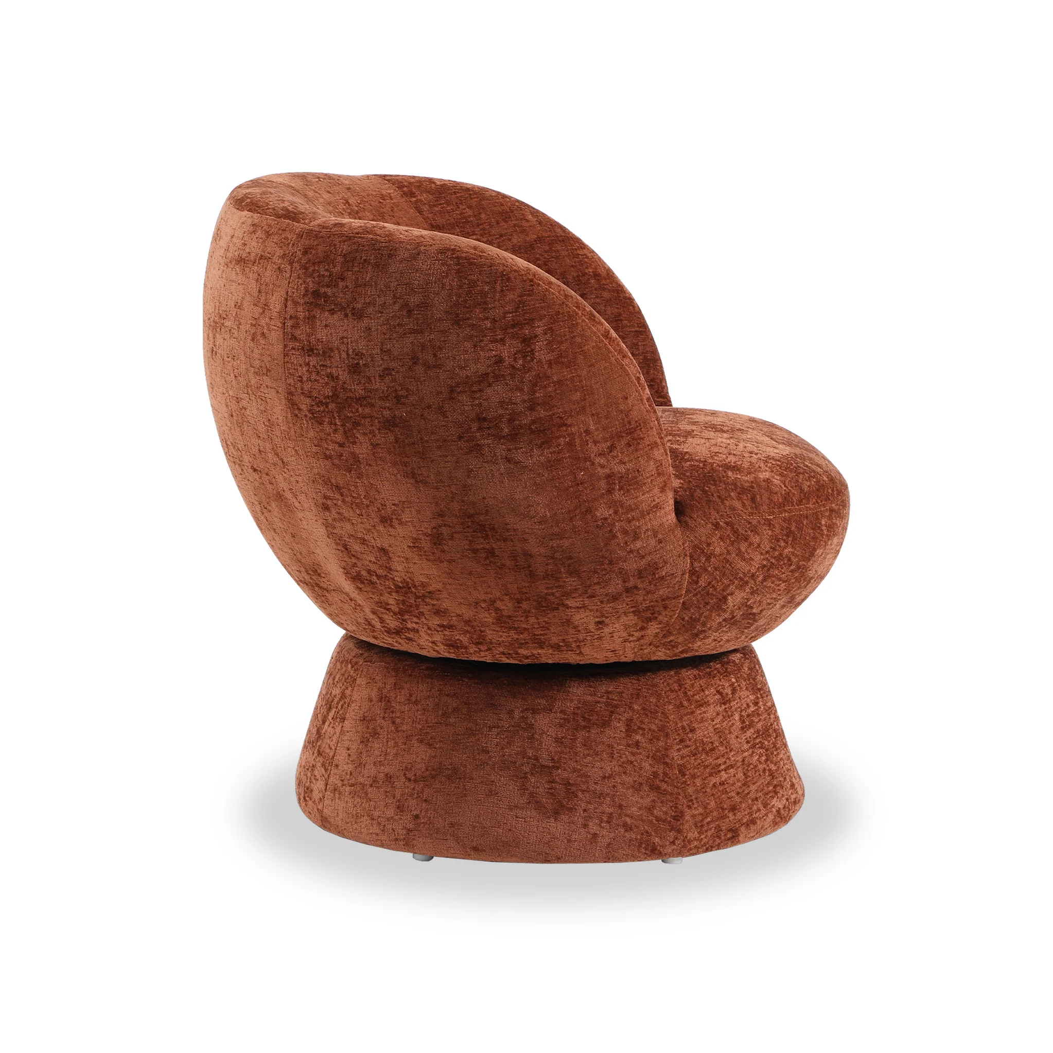 Kendal Woven Chenille Tulip Swivel Chair - Image 12